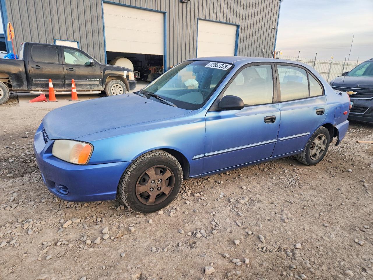 2001 Hyundai Accent Gl Blue vin: KMHCG45C41U225630