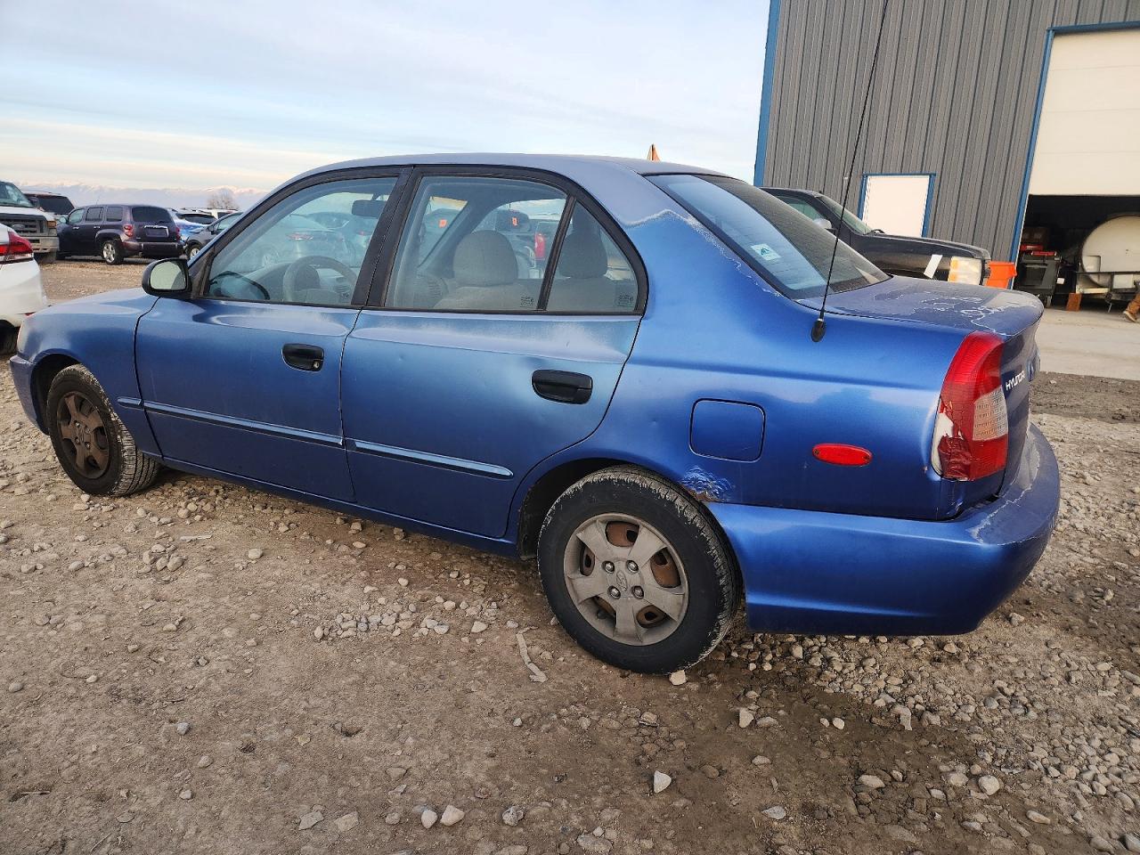 2001 Hyundai Accent Gl Blue vin: KMHCG45C41U225630