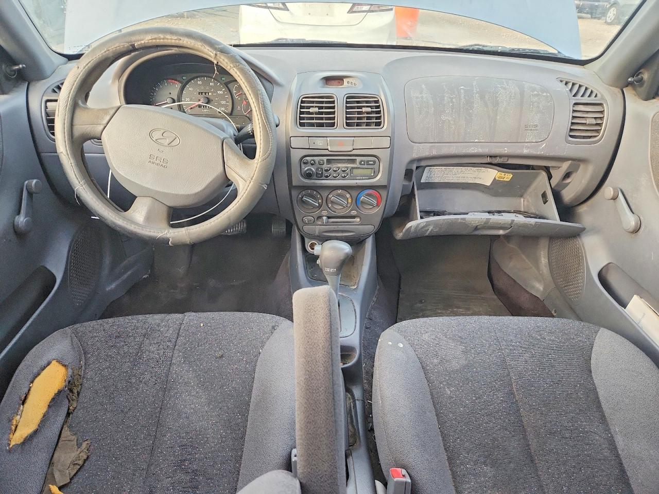 2001 Hyundai Accent Gl Blue vin: KMHCG45C41U225630