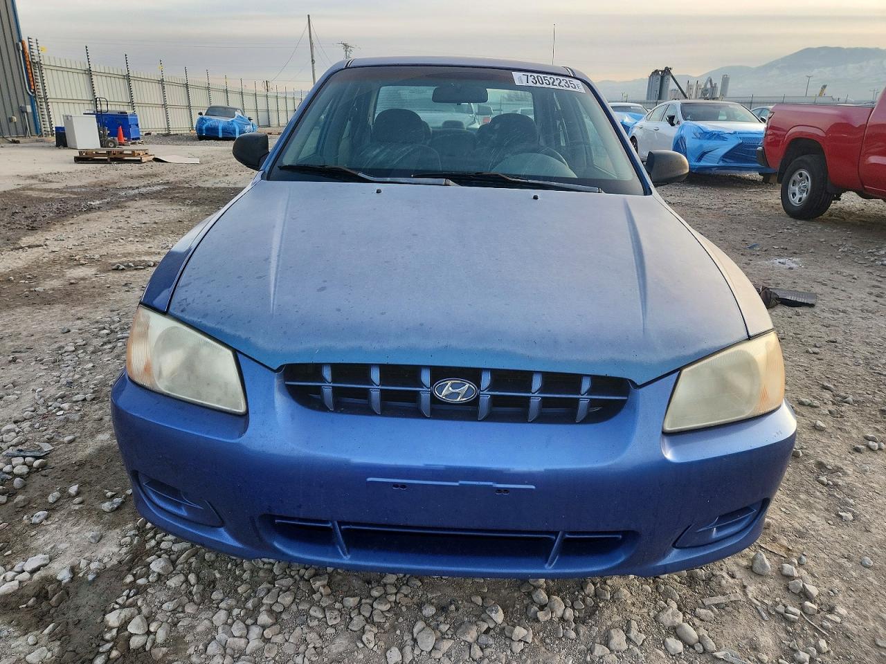 2001 Hyundai Accent Gl Blue vin: KMHCG45C41U225630