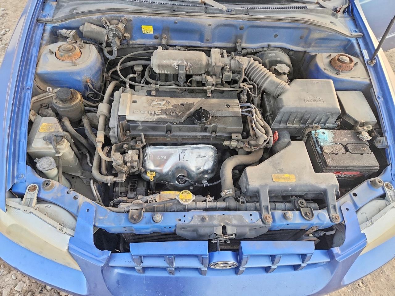 2001 Hyundai Accent Gl Blue vin: KMHCG45C41U225630