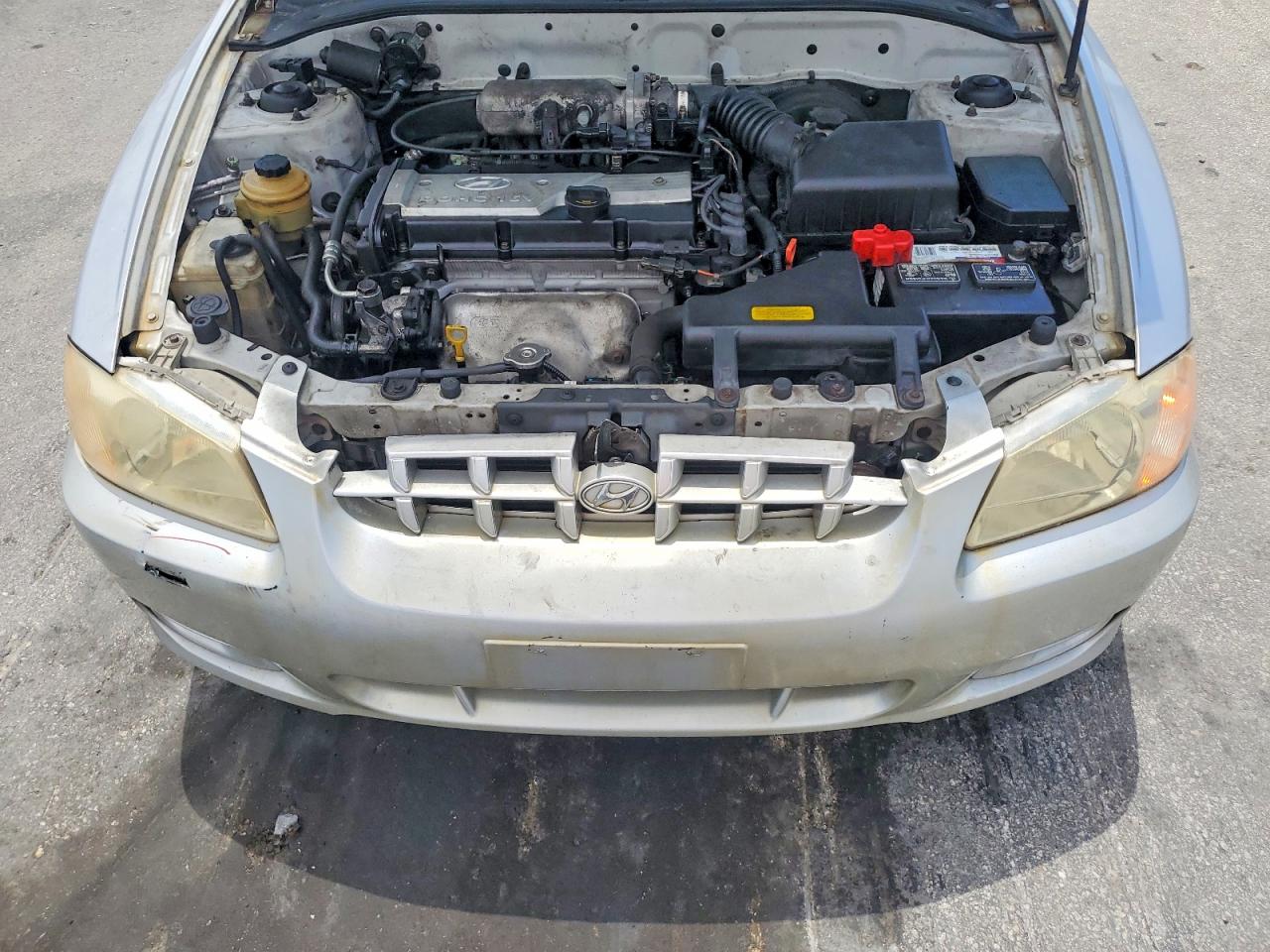 2002 Hyundai Accent Gl Silver vin: KMHCG45C42U308444