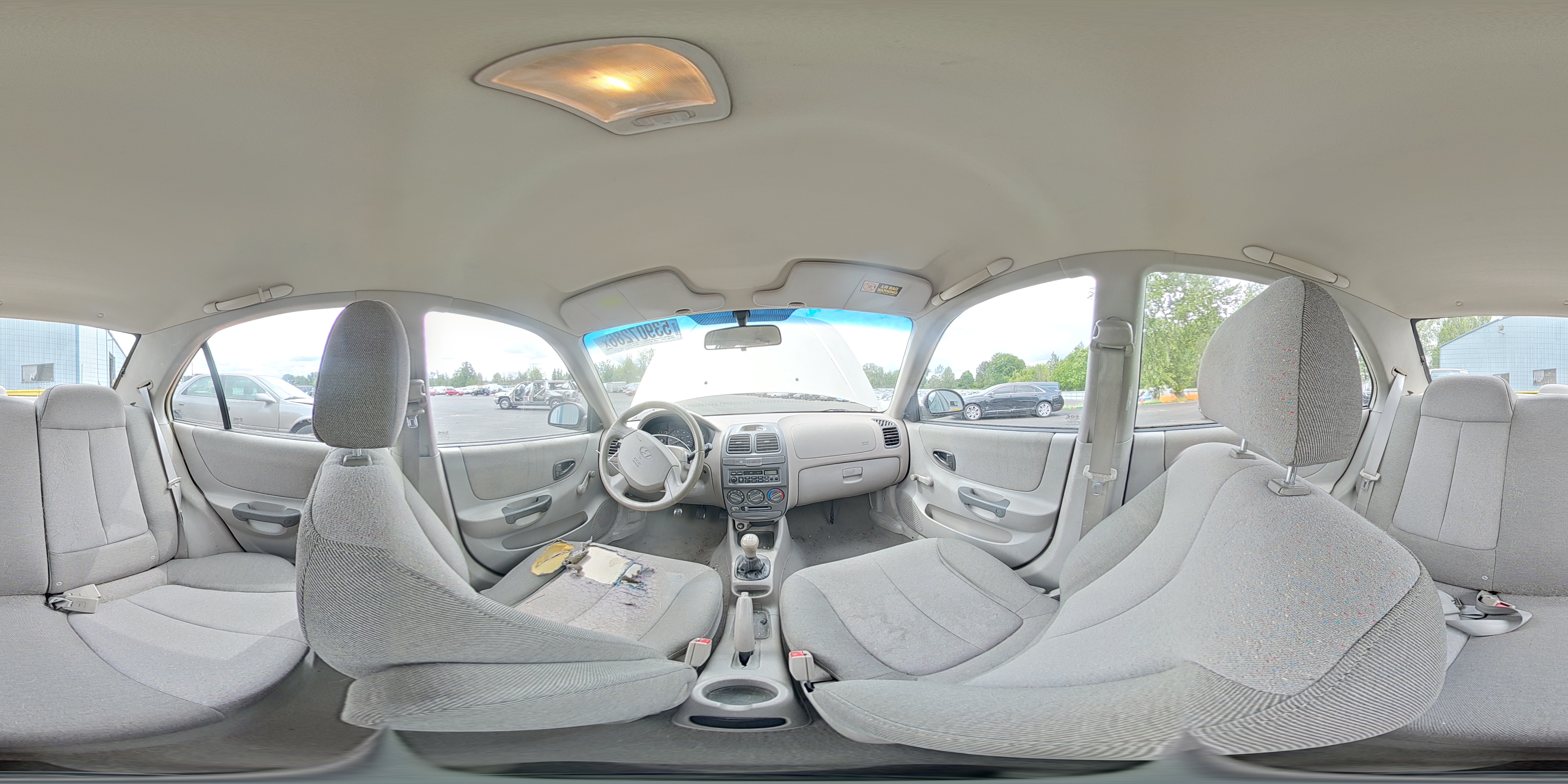 2002 Hyundai Accent Gl Tan vin: KMHCG45C42U389901