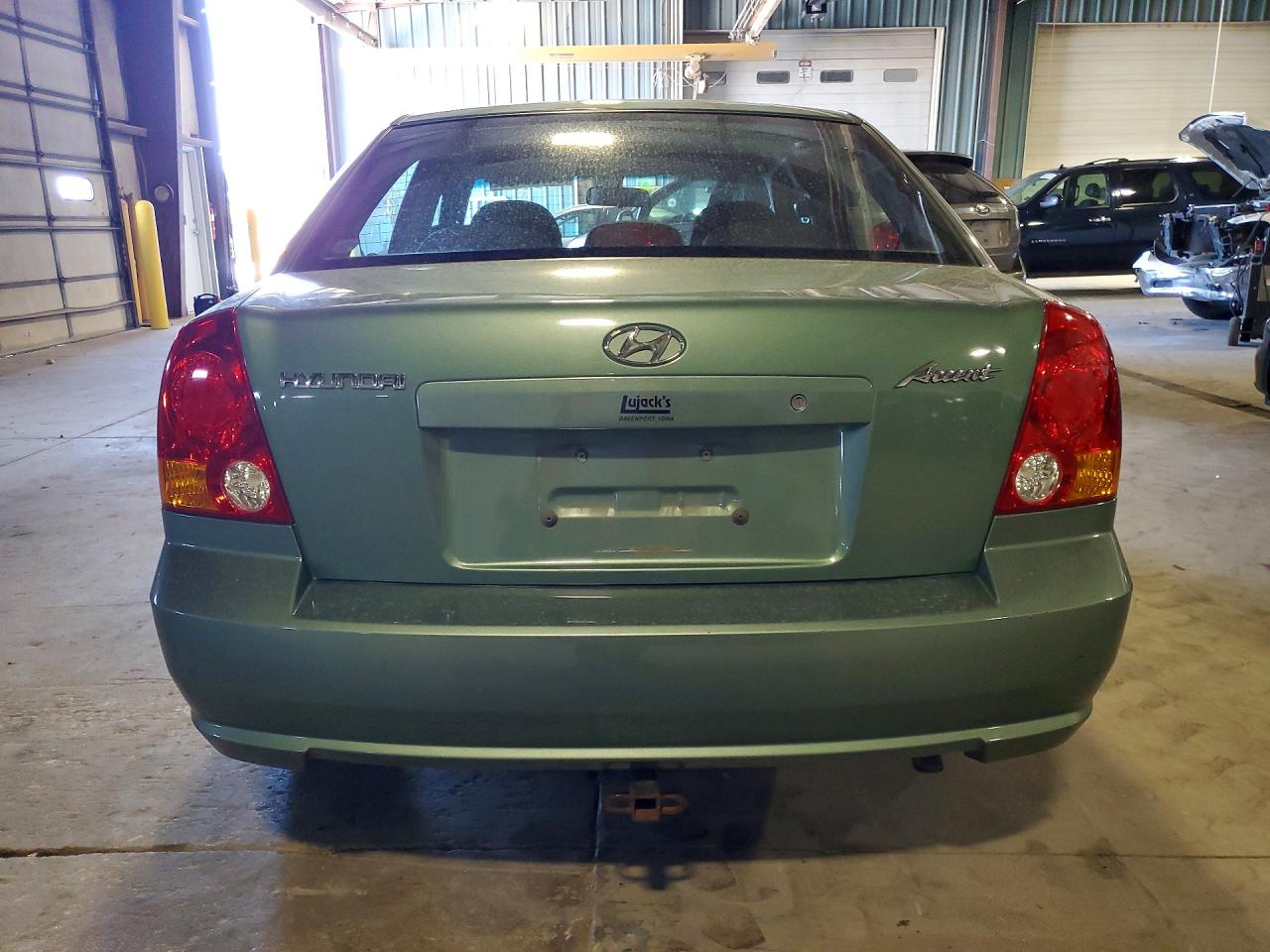 2005 Hyundai Accent Gl Green vin: KMHCG45C45U583493