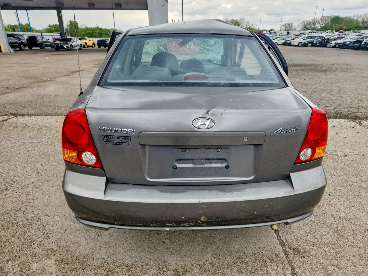 2005 Hyundai Accent Gl Gray vin: KMHCG45C45U613835