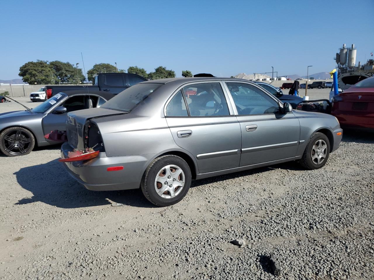 2004 Hyundai Accent Gl Gray vin: KMHCG45C54U502872