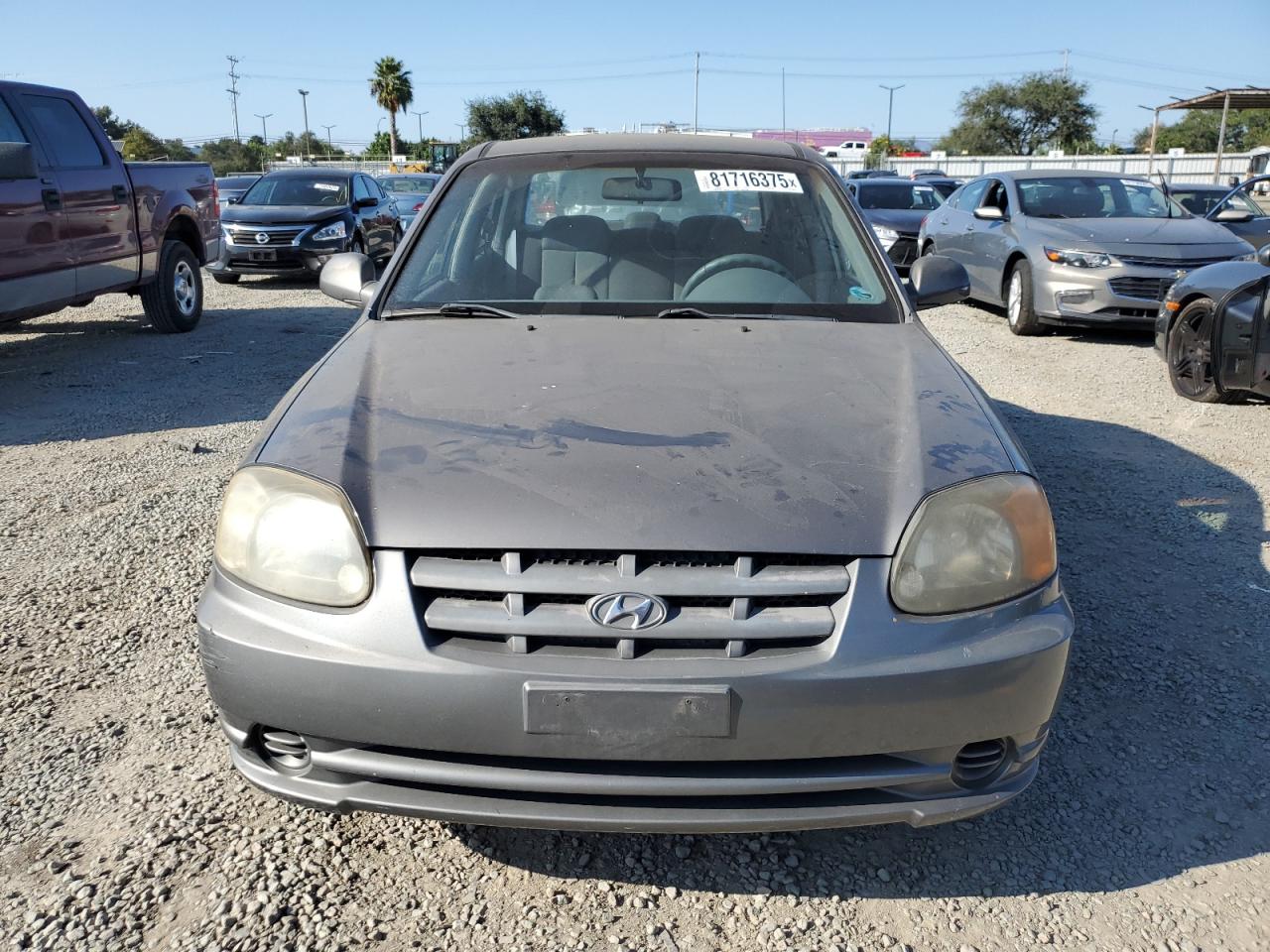 2004 Hyundai Accent Gl Gray vin: KMHCG45C54U502872