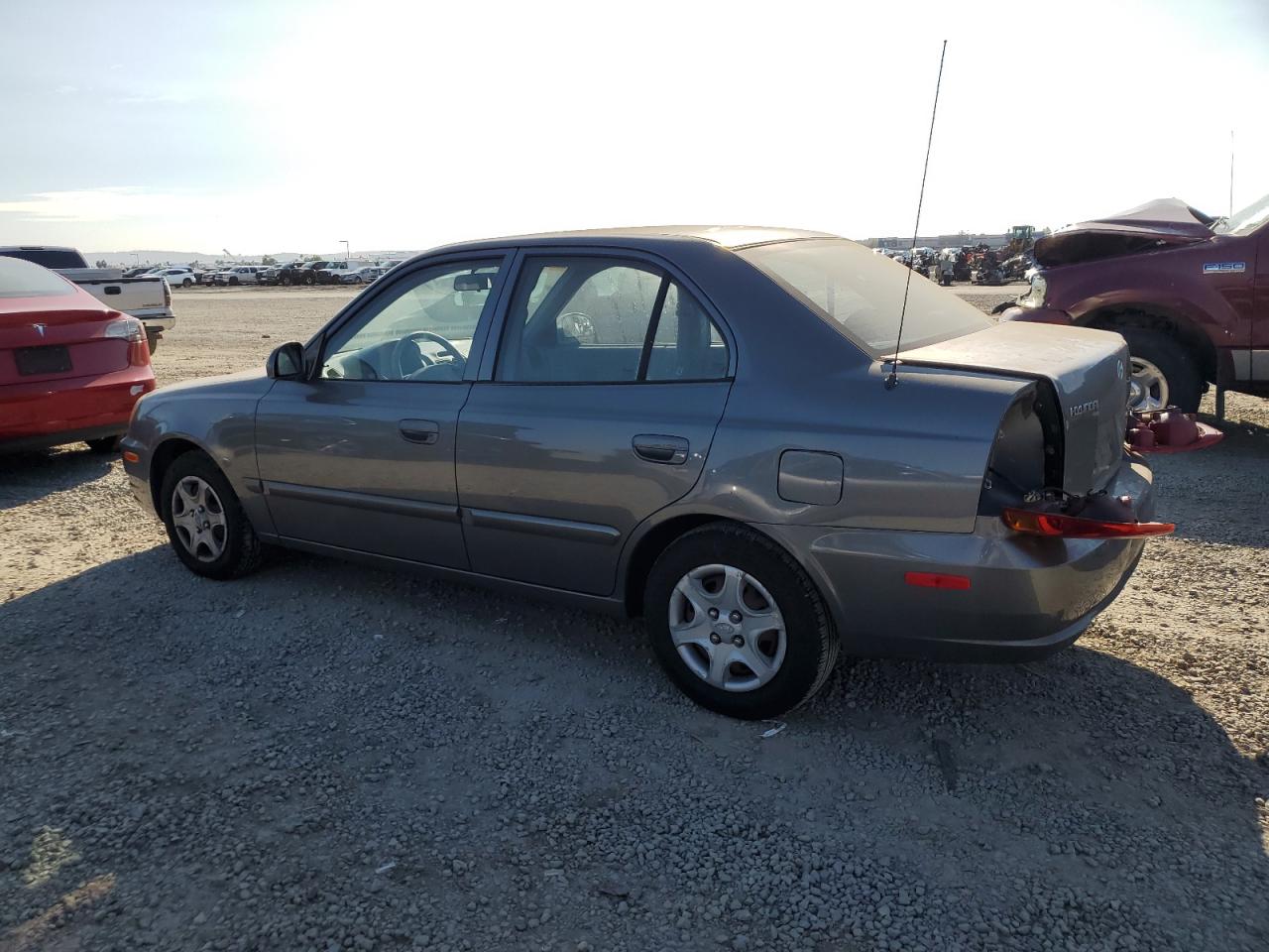 2004 Hyundai Accent Gl Gray vin: KMHCG45C54U502872