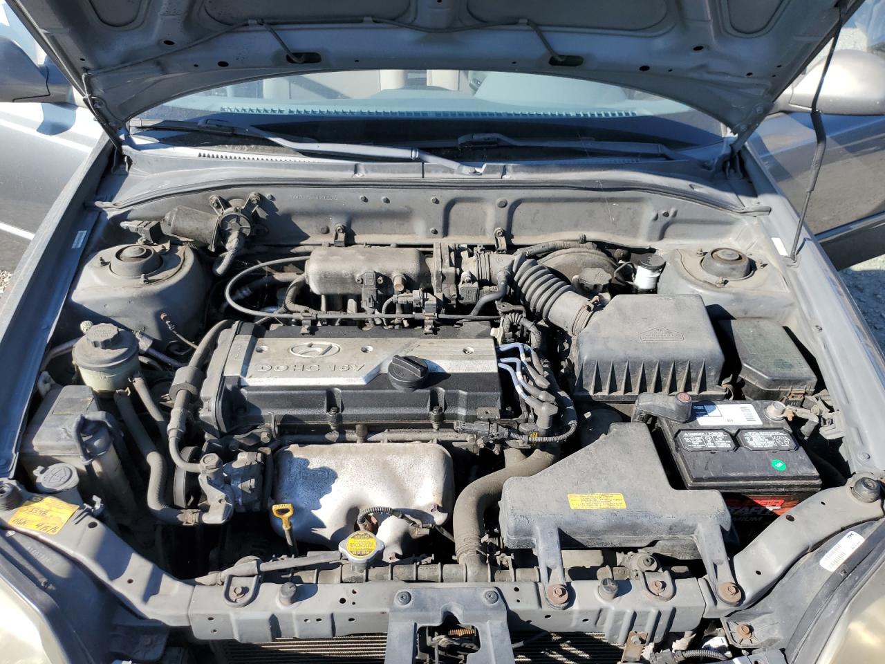 2004 Hyundai Accent Gl Gray vin: KMHCG45C54U502872