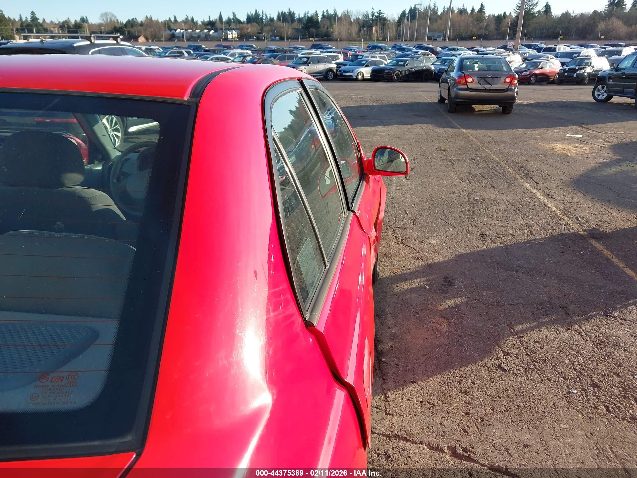 2004 Hyundai Accent Gl Red vin: KMHCG45C54U562568