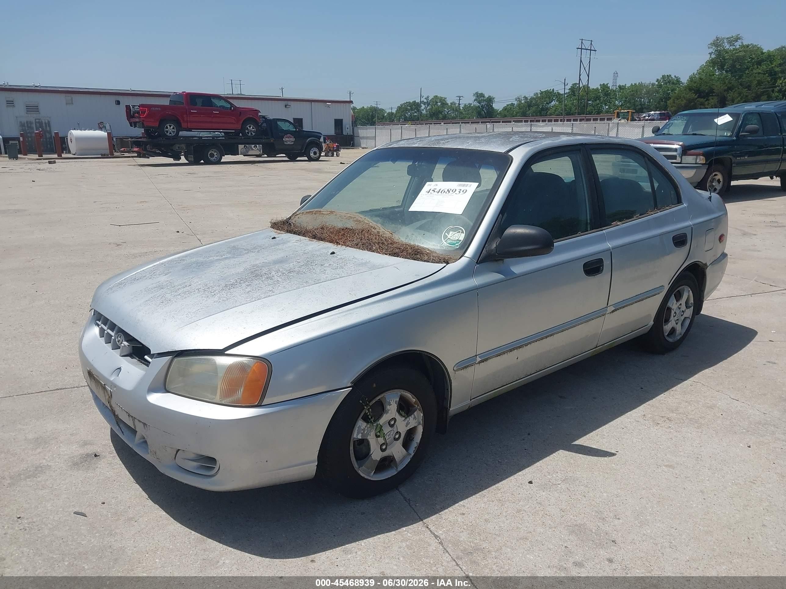 2002 Hyundai Accent Gl Серебряный vin: KMHCG45C62U310292