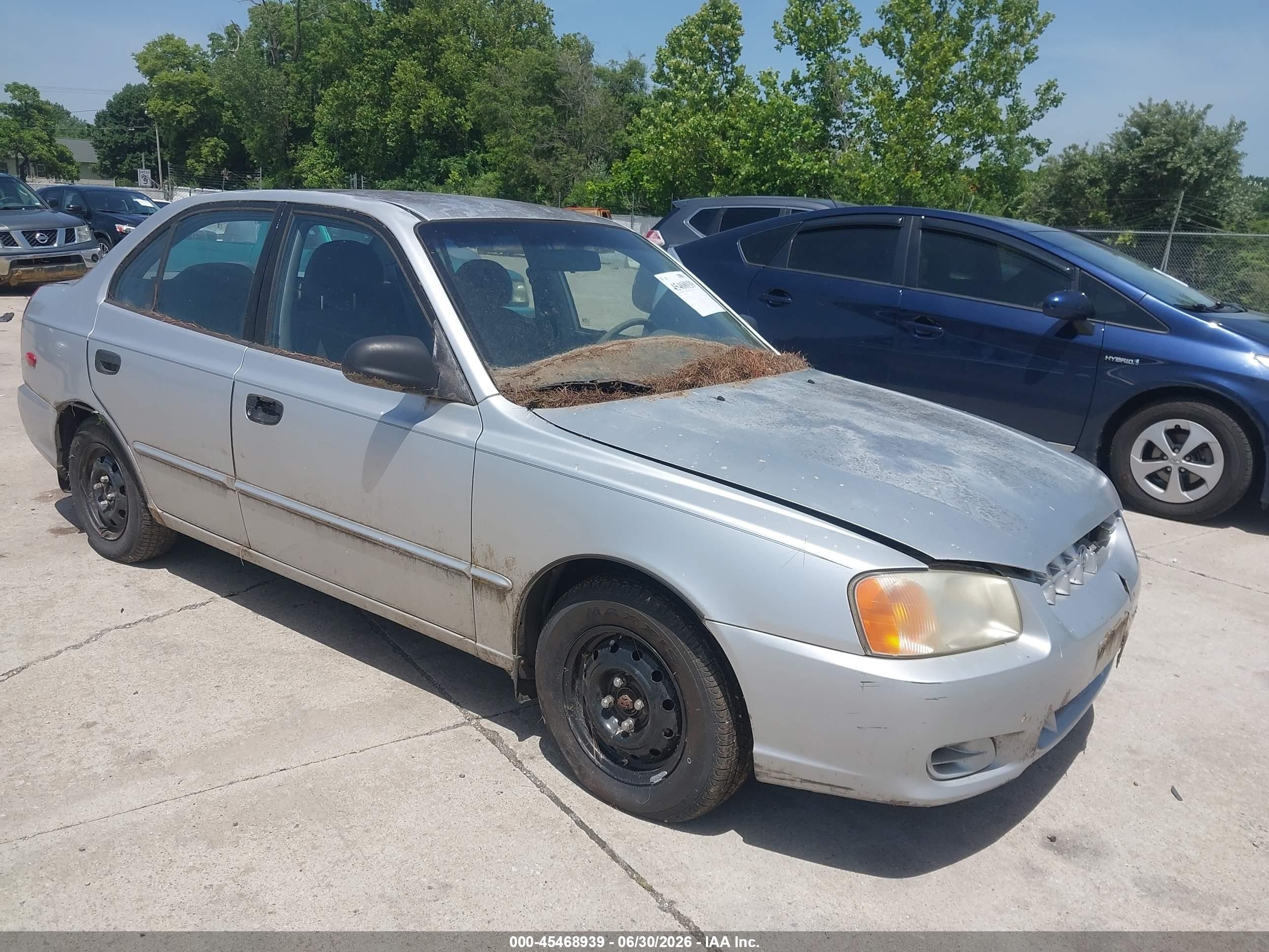 2002 Hyundai Accent Gl Серебряный vin: KMHCG45C62U310292