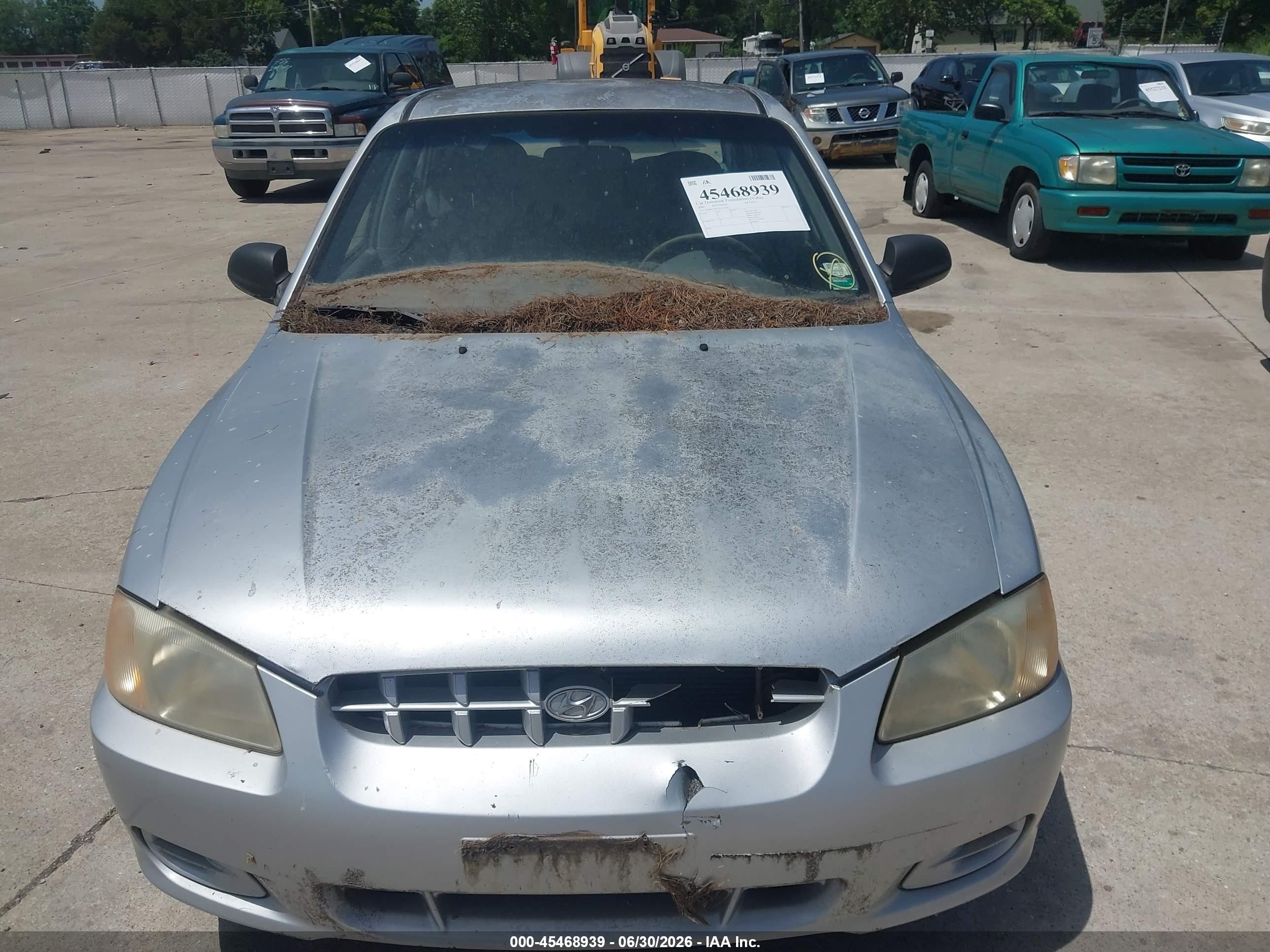 2002 Hyundai Accent Gl Серебряный vin: KMHCG45C62U310292