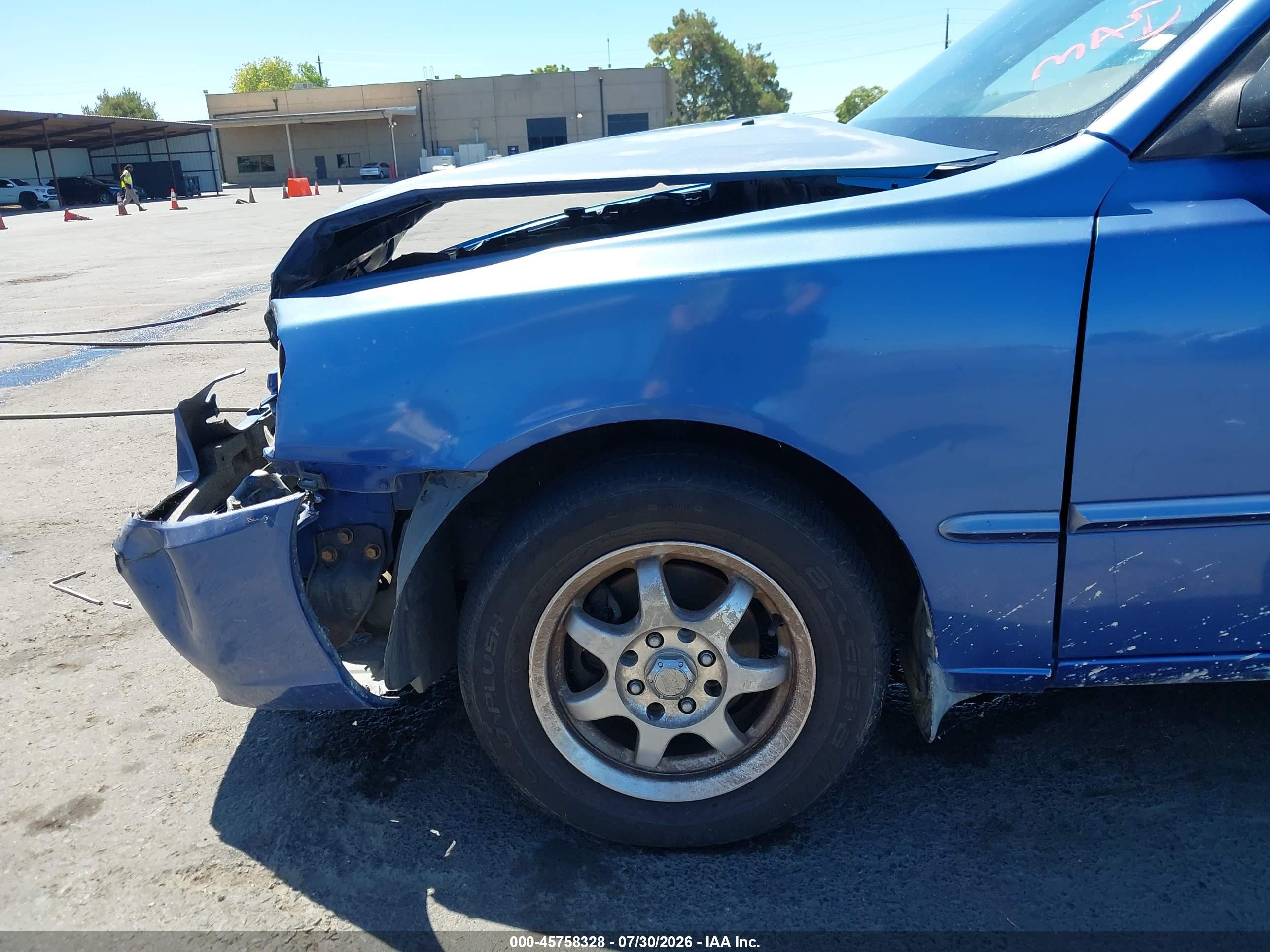 2002 Hyundai Accent Gl Blue vin: KMHCG45C62U332826