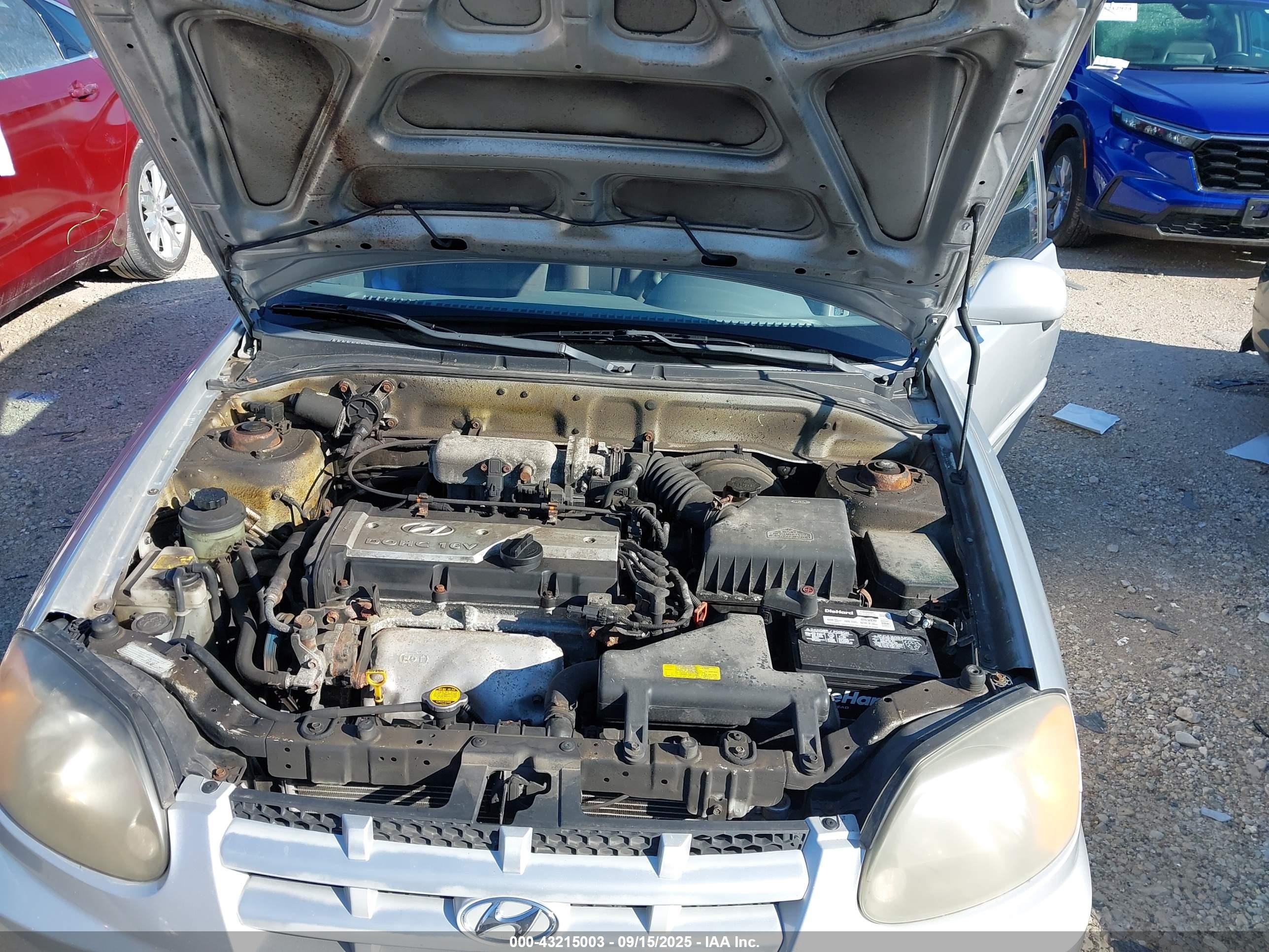 2004 Hyundai Accent Gl Silver vin: KMHCG45C64U504372