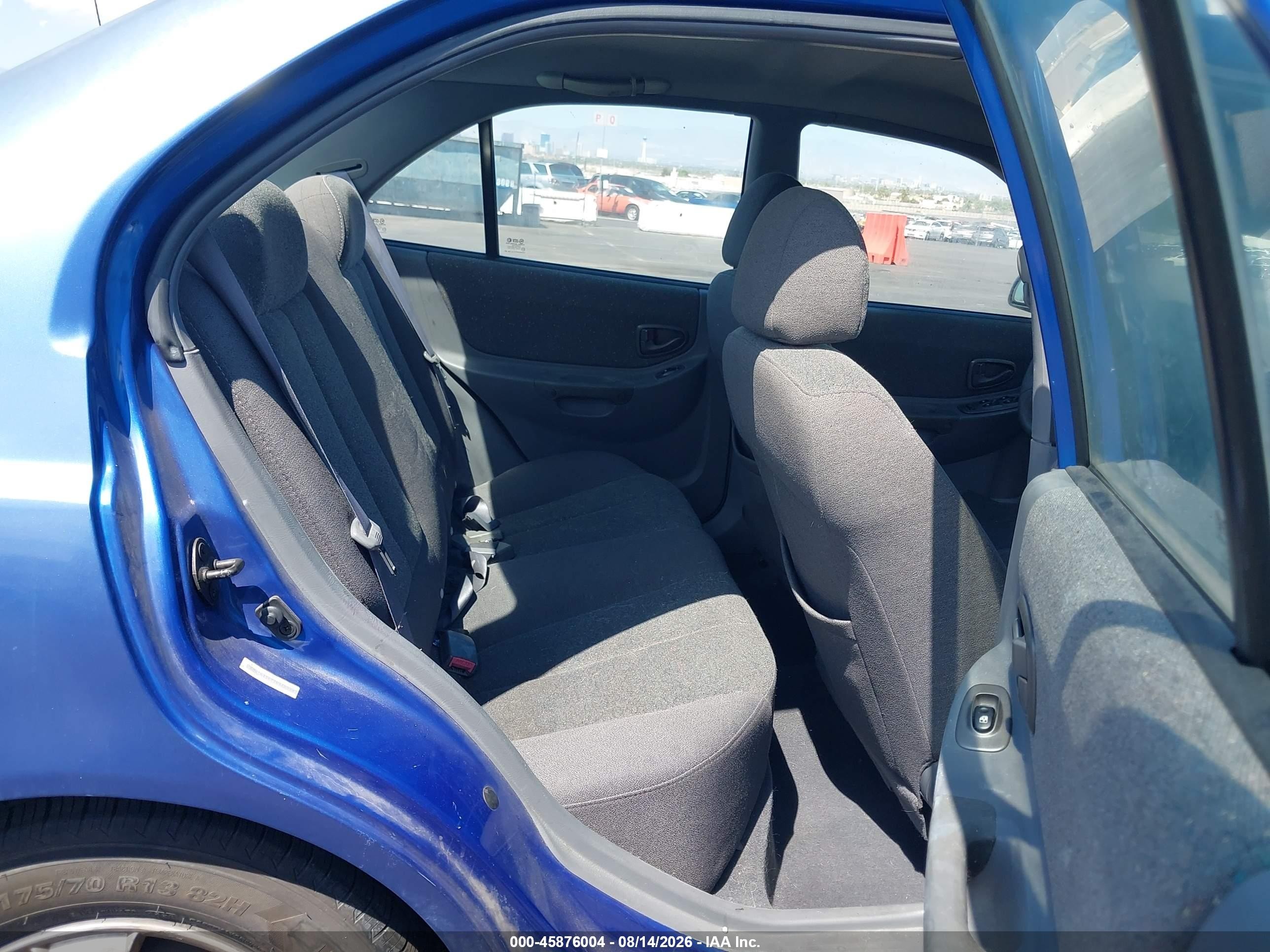 2002 Hyundai Accent Gl Blue vin: KMHCG45C72U340594