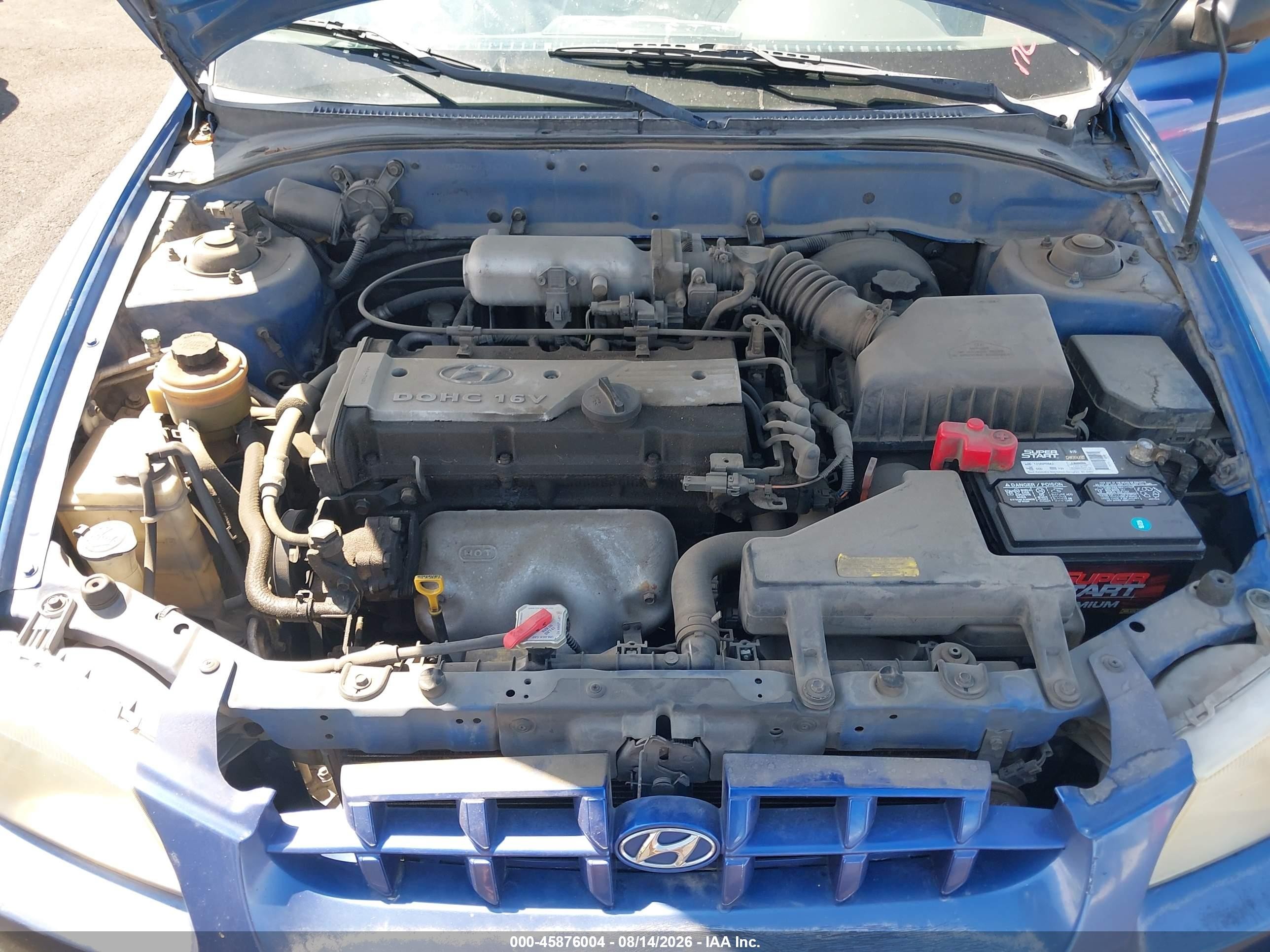 2002 Hyundai Accent Gl Blue vin: KMHCG45C72U340594