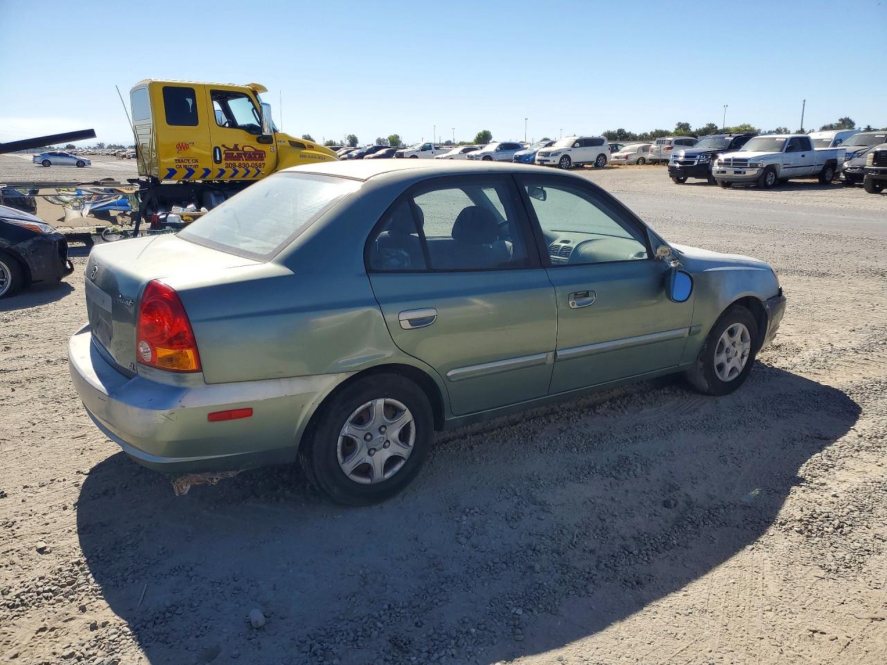 2003 Hyundai Accent Gl Turquoise vin: KMHCG45C73U457867