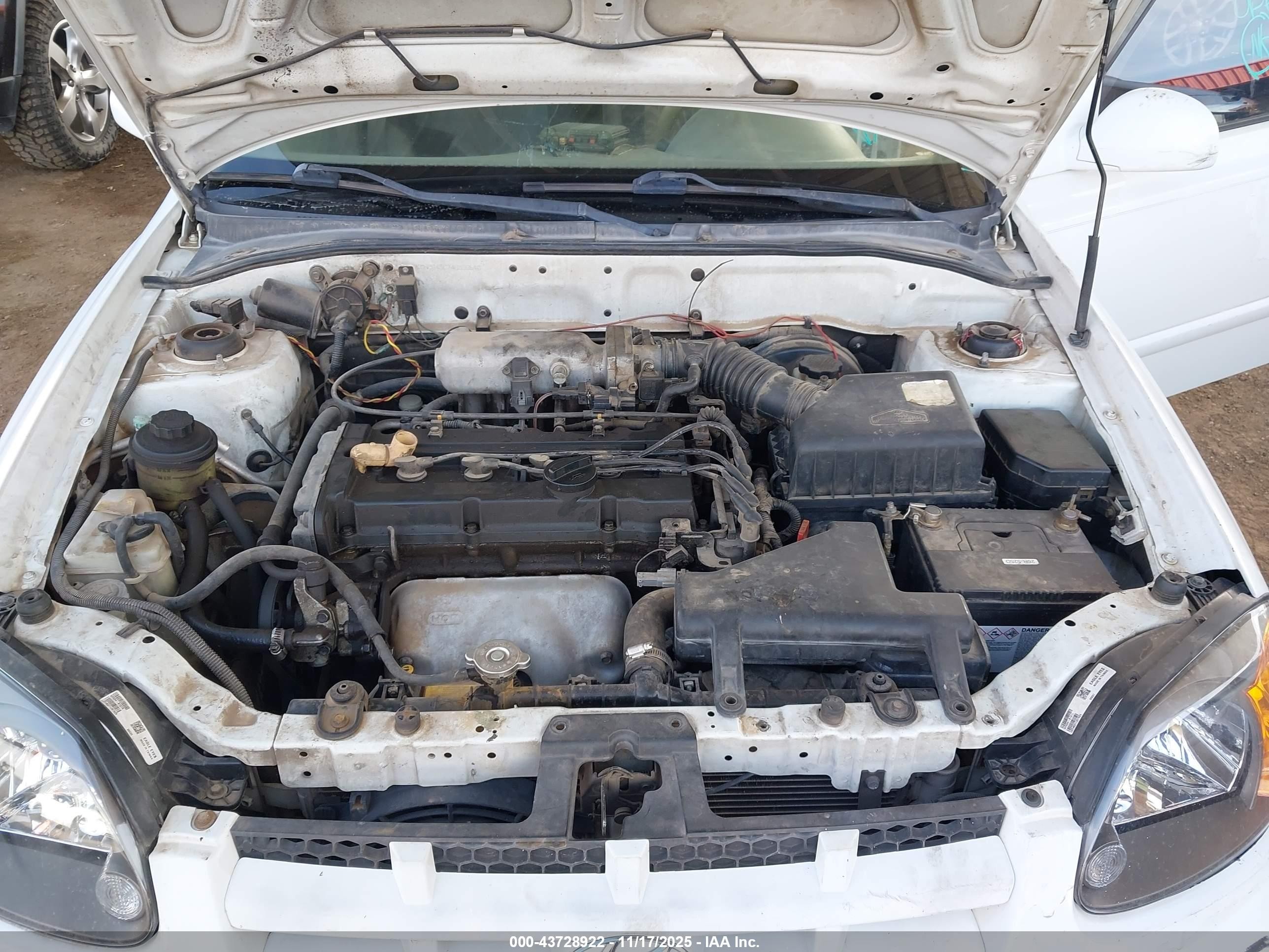 2004 Hyundai Accent Gl Белый vin: KMHCG45C74U500640