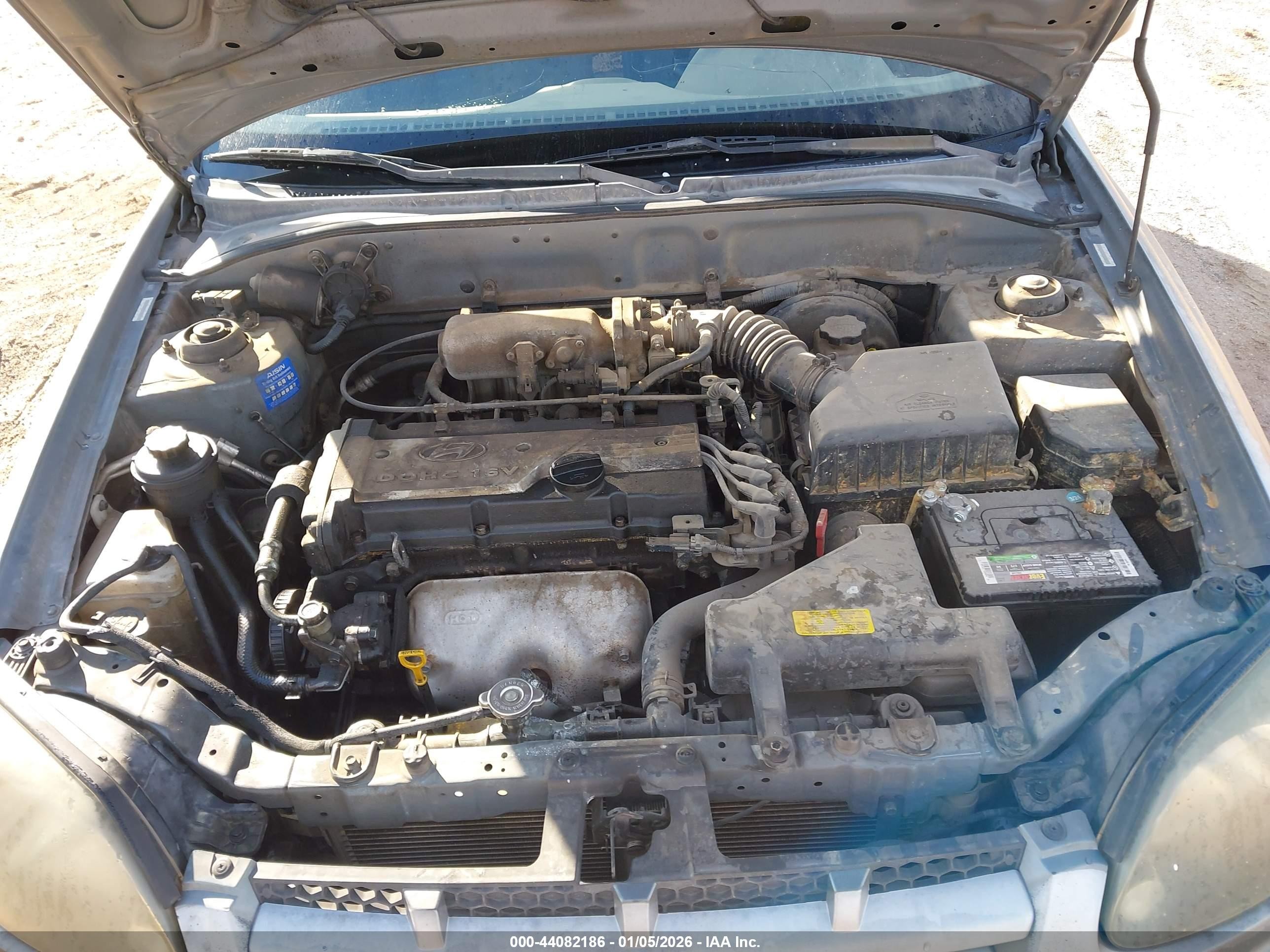 2004 Hyundai Accent Gl Gray vin: KMHCG45C74U569313