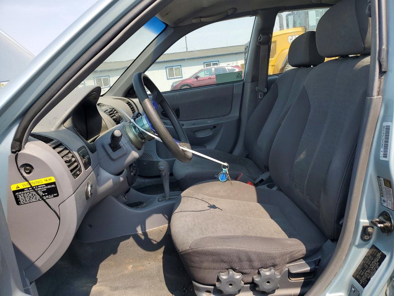 2005 Hyundai Accent Gls Blue vin: KMHCG45C75U615580