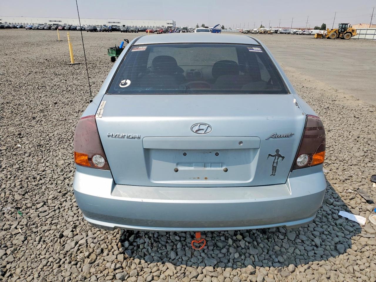 2005 Hyundai Accent Gls Blue vin: KMHCG45C75U615580
