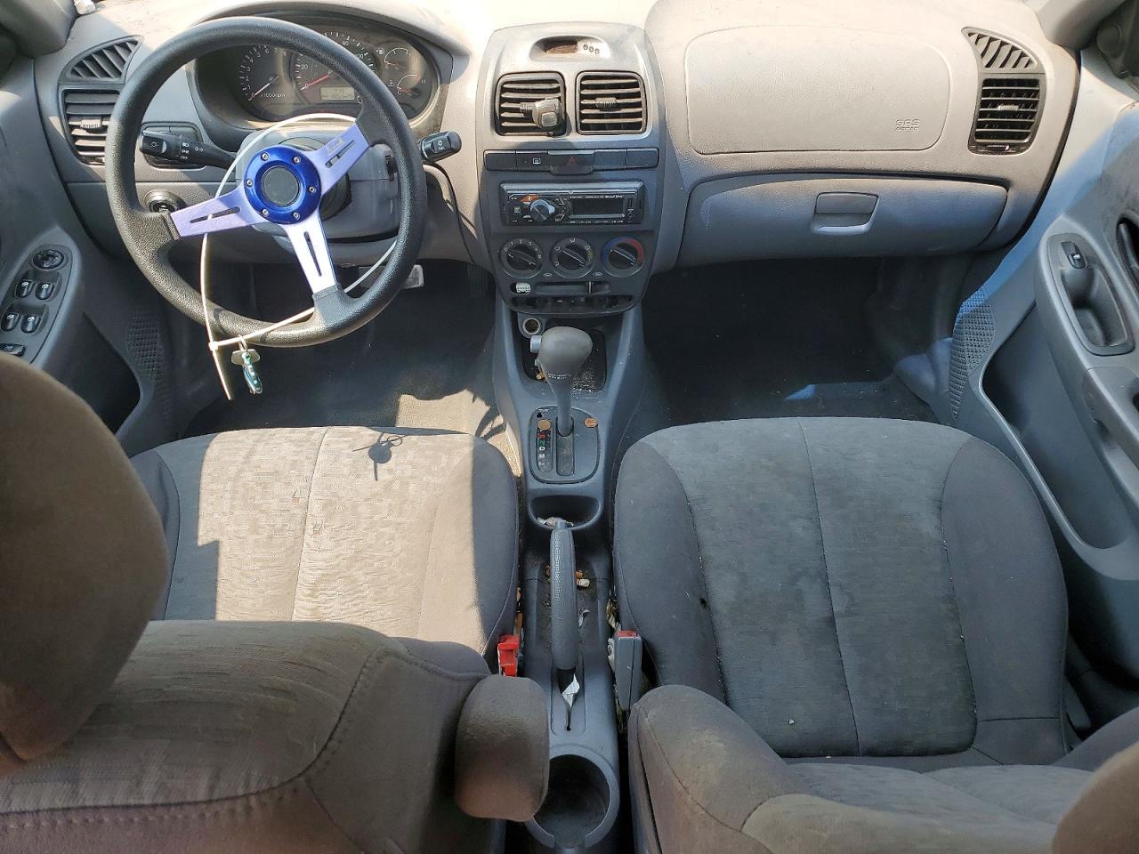 2005 Hyundai Accent Gls Blue vin: KMHCG45C75U615580