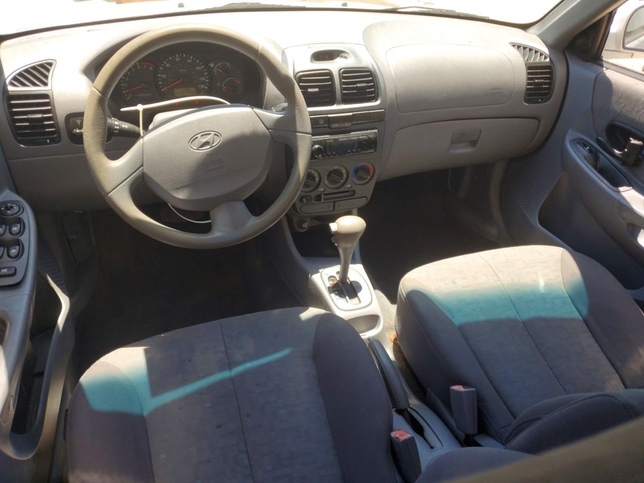 2005 Hyundai Accent Gl Silver vin: KMHCG45C75U661331