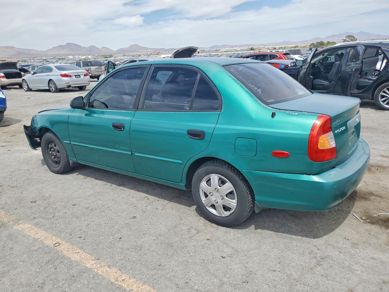 2001 Hyundai Accent Gl Green vin: KMHCG45C81U178604