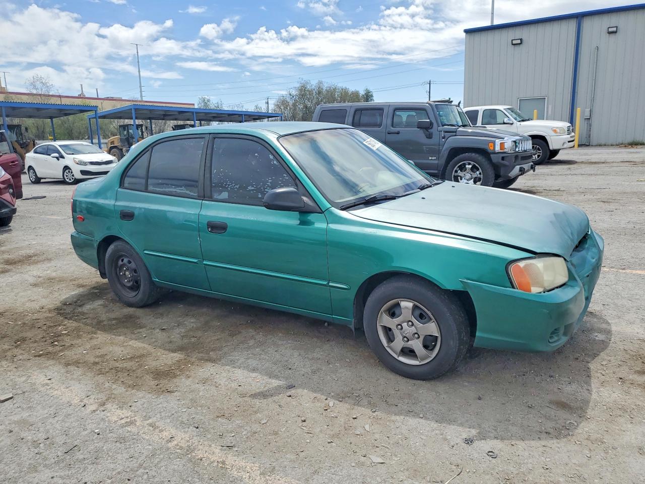 2001 Hyundai Accent Gl Green vin: KMHCG45C81U178604