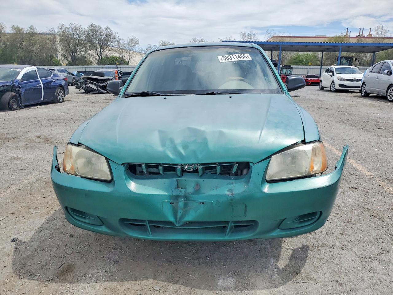 2001 Hyundai Accent Gl Green vin: KMHCG45C81U178604