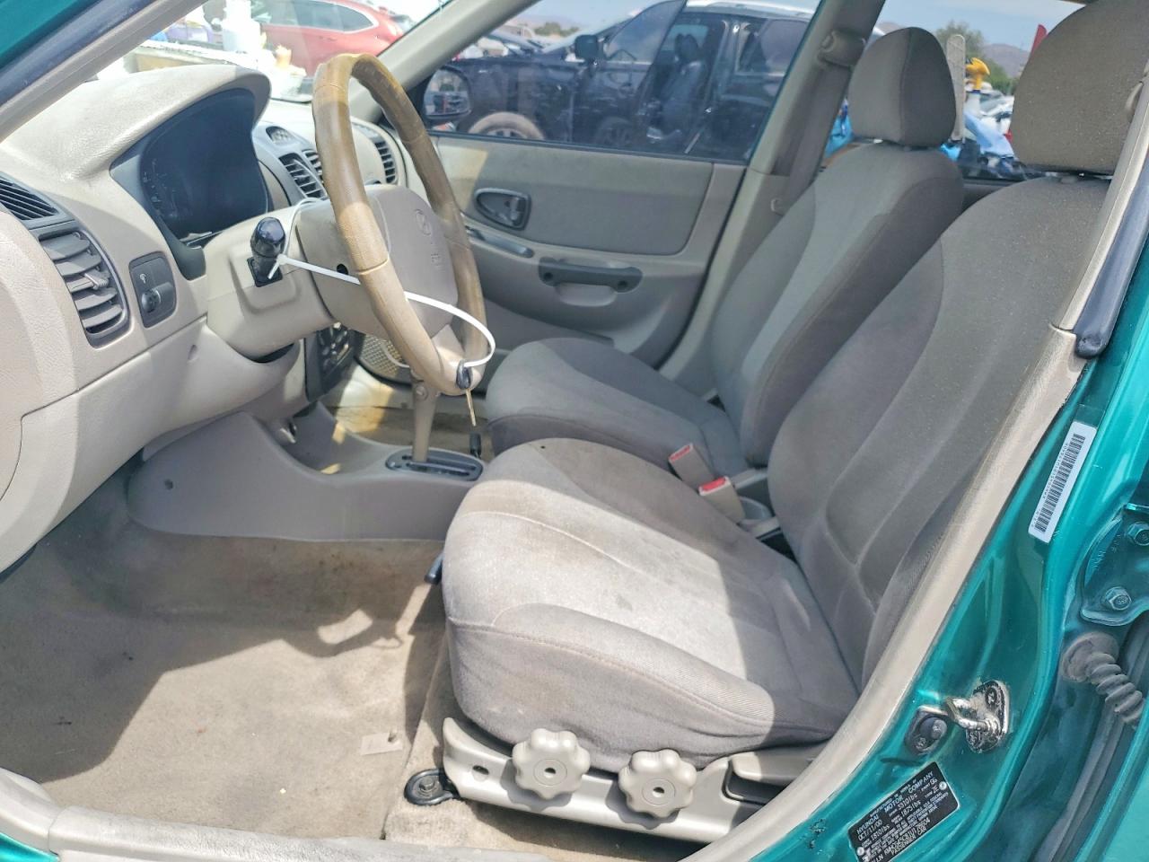 2001 Hyundai Accent Gl Green vin: KMHCG45C81U178604