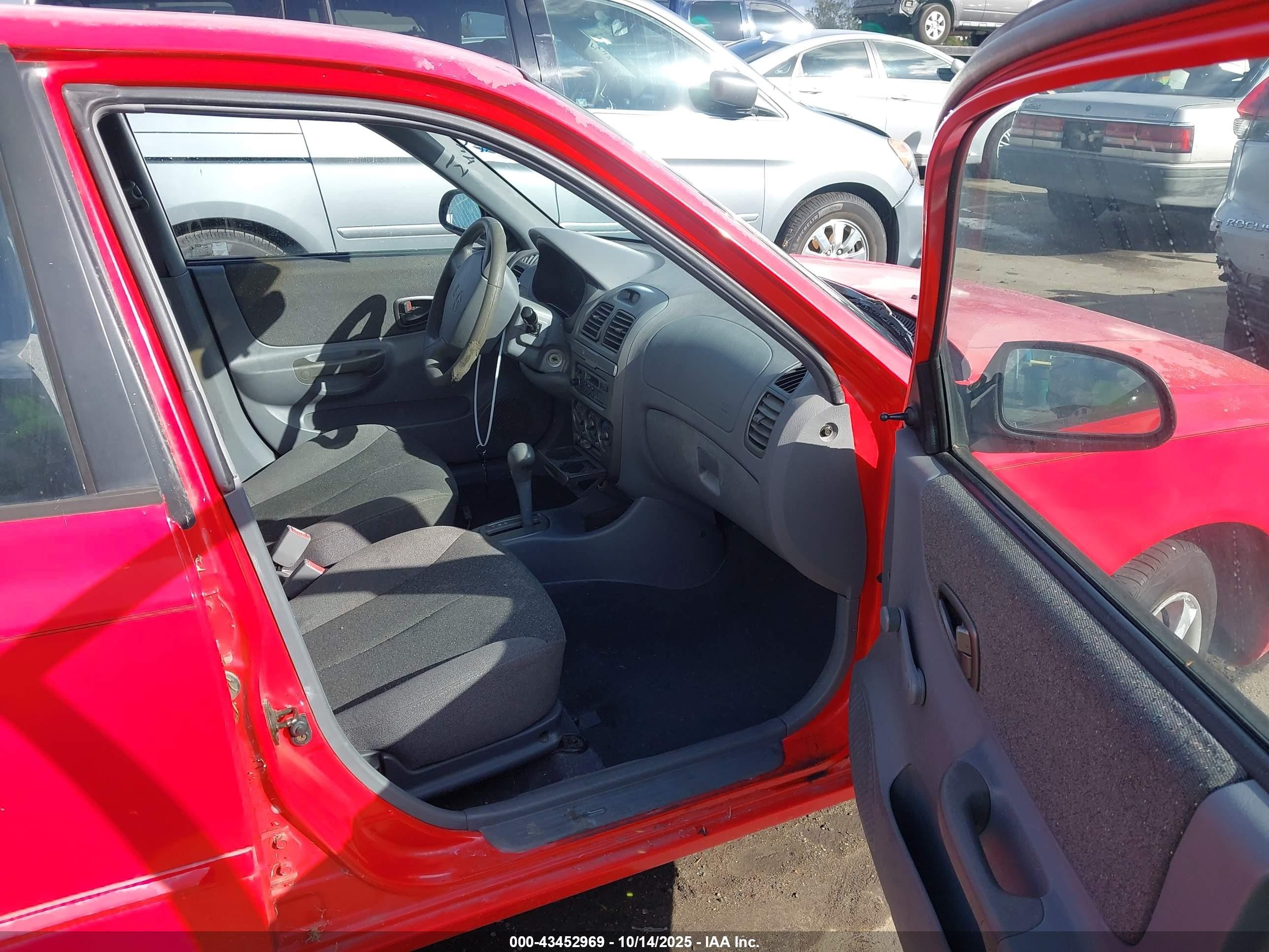 2001 Hyundai Accent Gl Красный vin: KMHCG45C81U244150