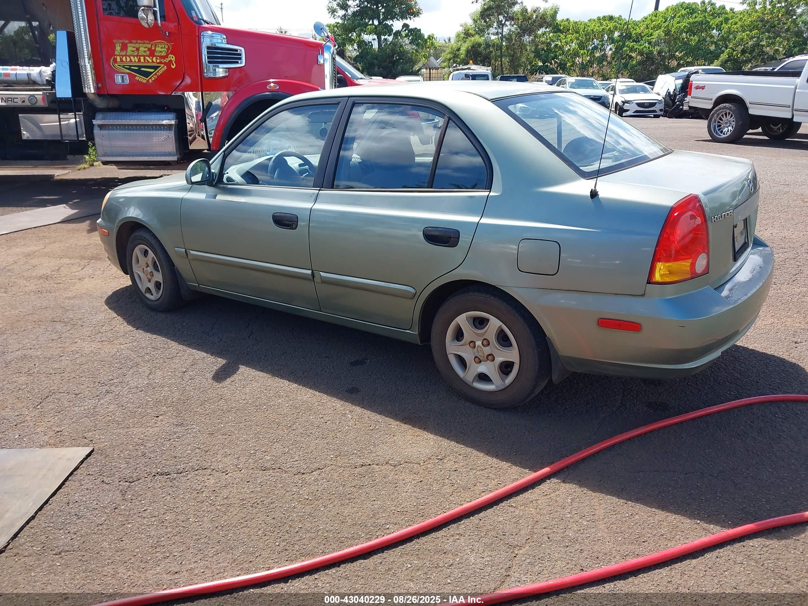 2004 Hyundai Accent Gl Green vin: KMHCG45C84U511596