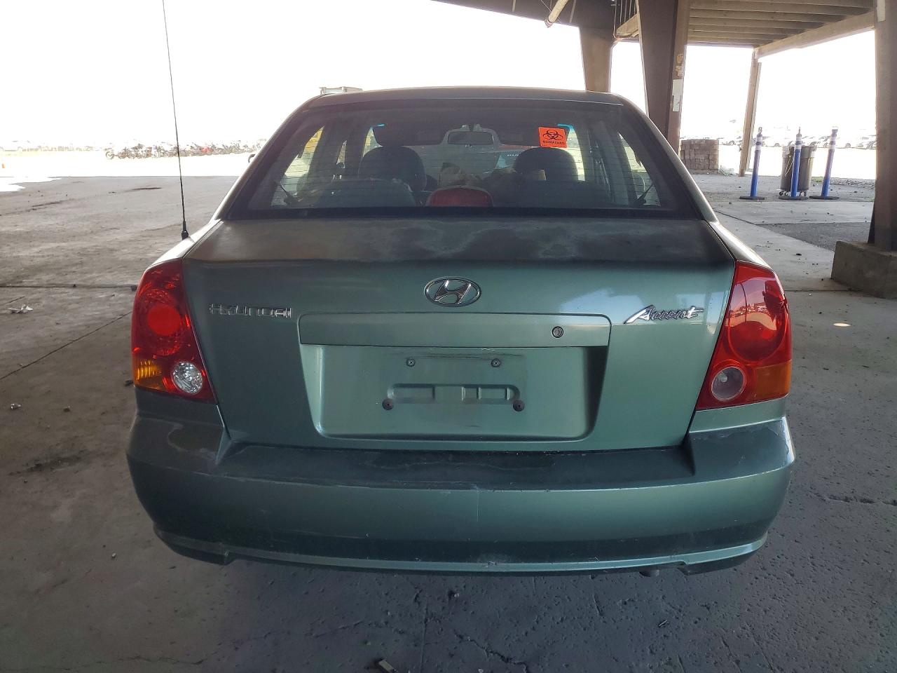 2005 Hyundai Accent Gl Green vin: KMHCG45C85U605365