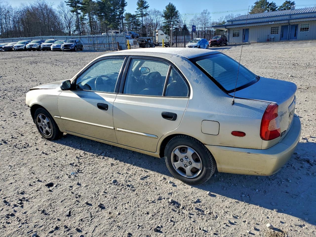 2001 Hyundai Accent Gl Beige vin: KMHCG45C91U173945