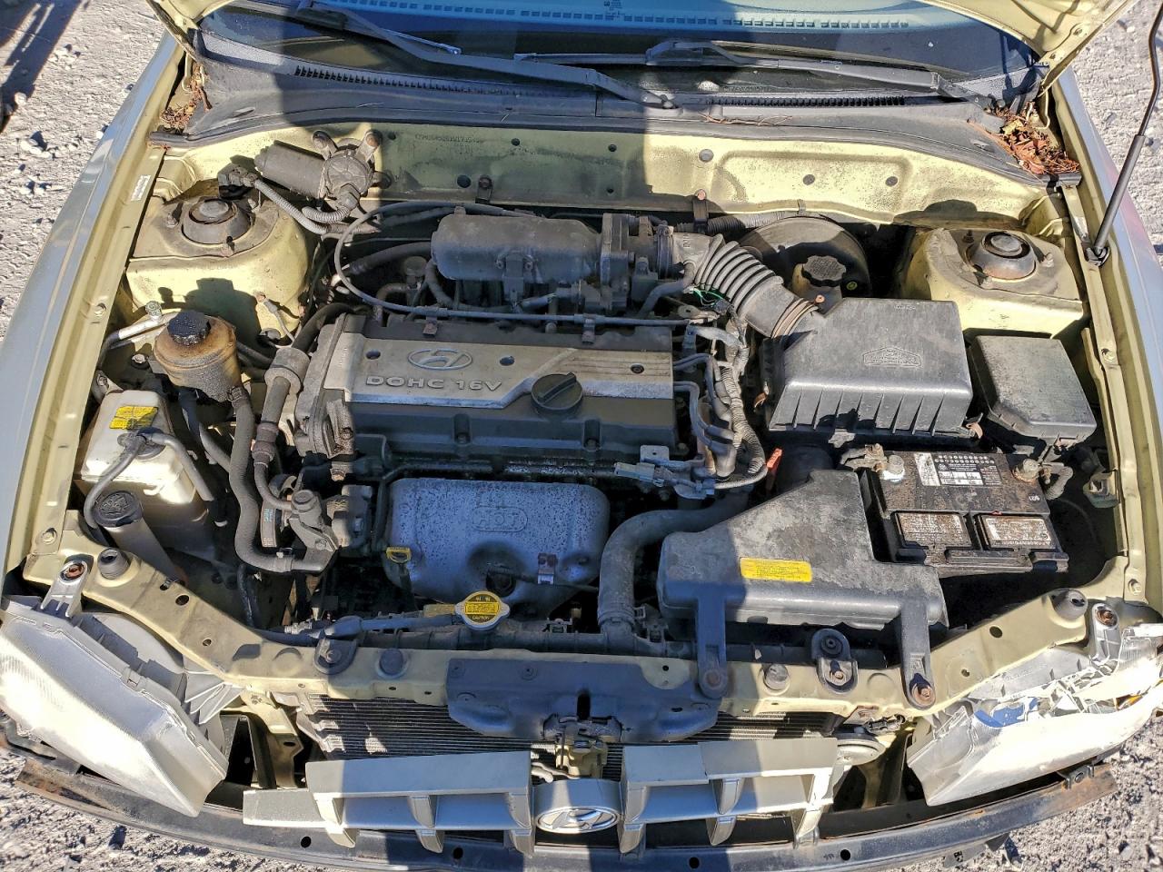 2001 Hyundai Accent Gl Beige vin: KMHCG45C91U173945