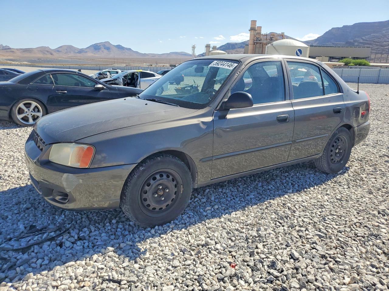 2002 Hyundai Accent Gl Gray vin: KMHCG45C92U395418