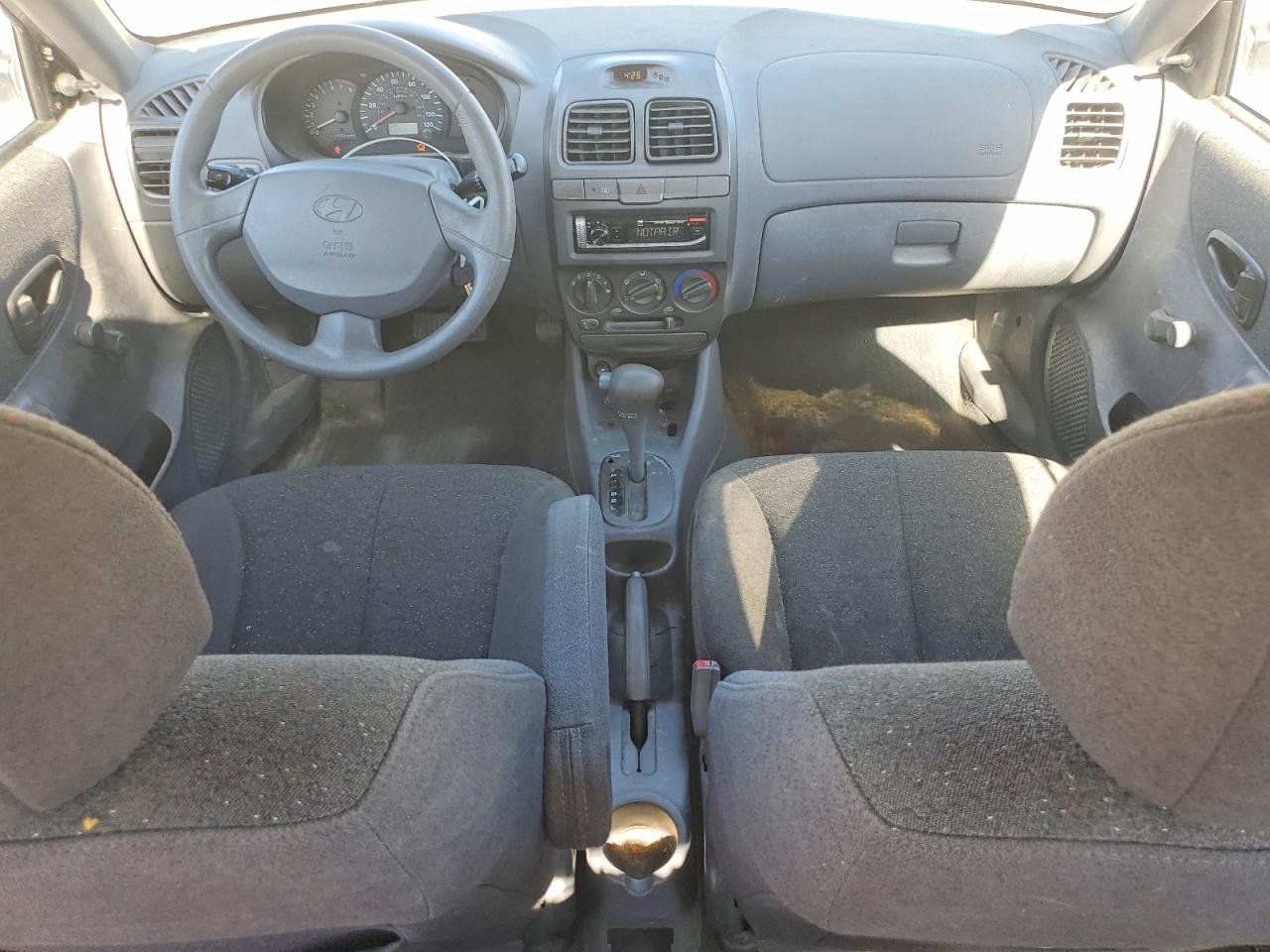 2002 Hyundai Accent Gl Gray vin: KMHCG45C92U395418