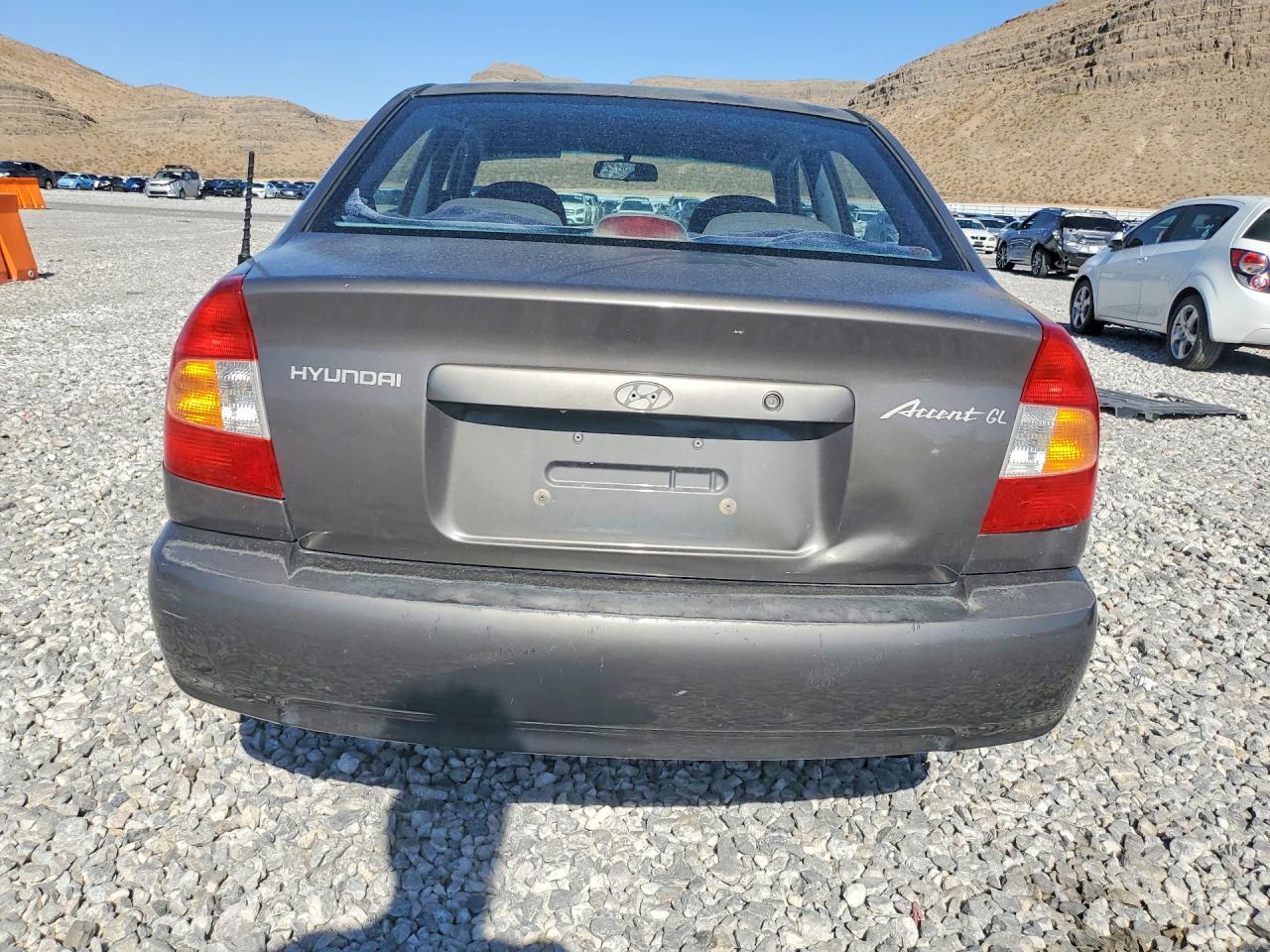 2002 Hyundai Accent Gl Gray vin: KMHCG45C92U395418