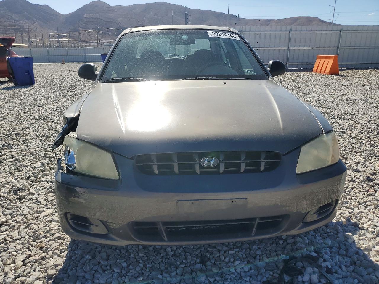 2002 Hyundai Accent Gl Gray vin: KMHCG45C92U395418