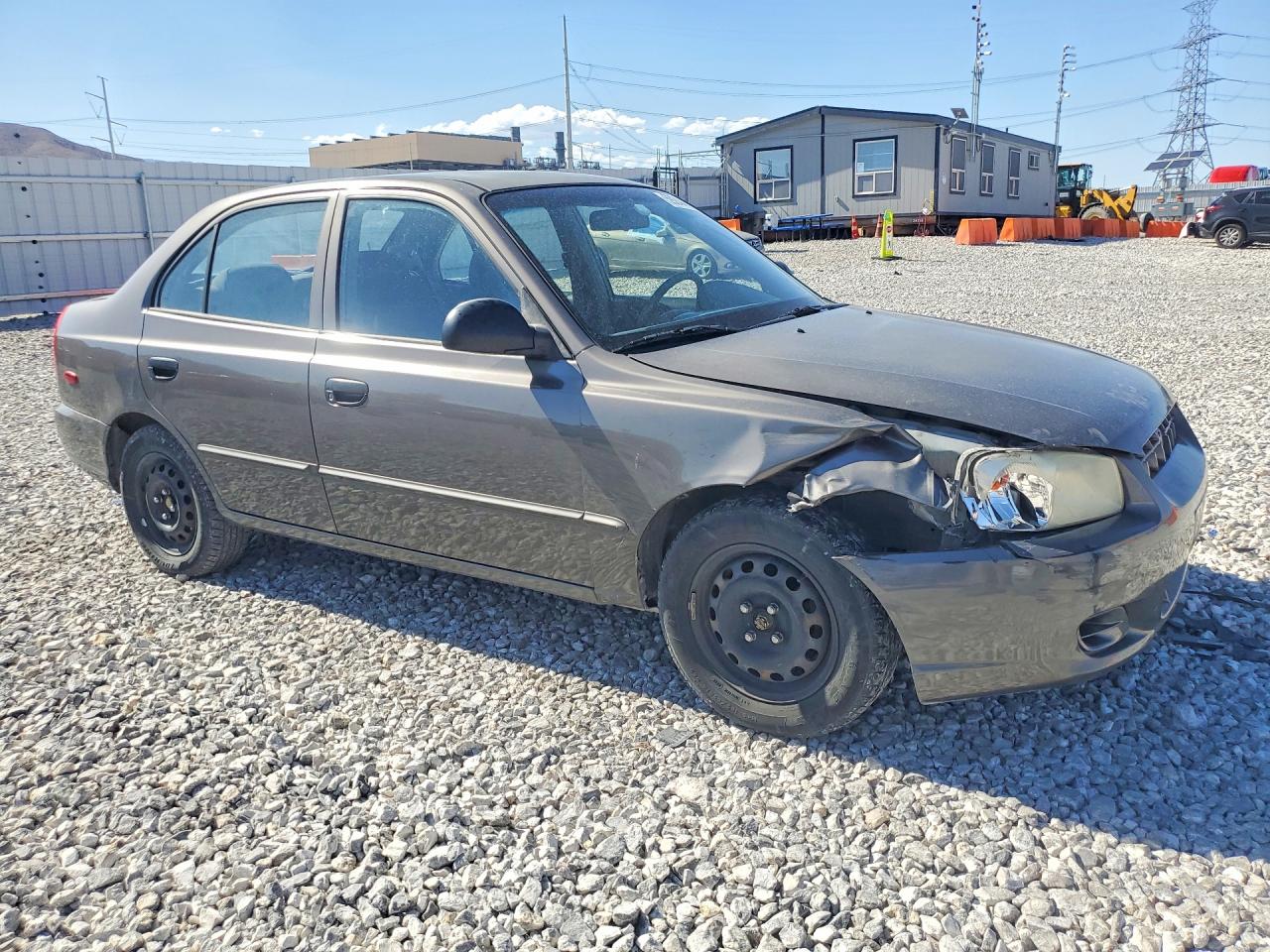 2002 Hyundai Accent Gl Gray vin: KMHCG45C92U395418
