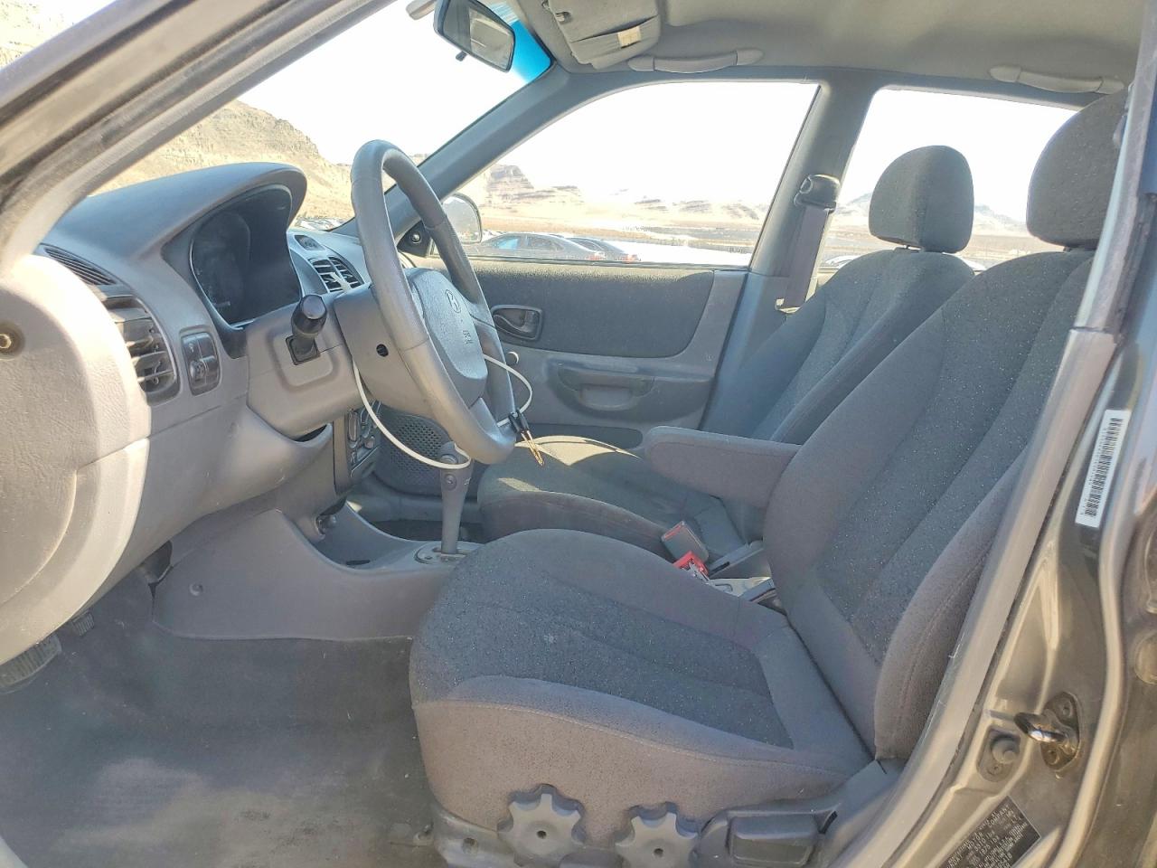 2002 Hyundai Accent Gl Gray vin: KMHCG45C92U395418