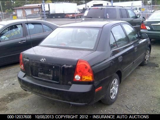 2003 Hyundai Accent Gl 4-door vin: KMHCG45C93U453593
