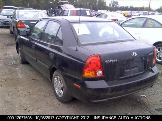 2003 Hyundai Accent Gl 4-door vin: KMHCG45C93U453593