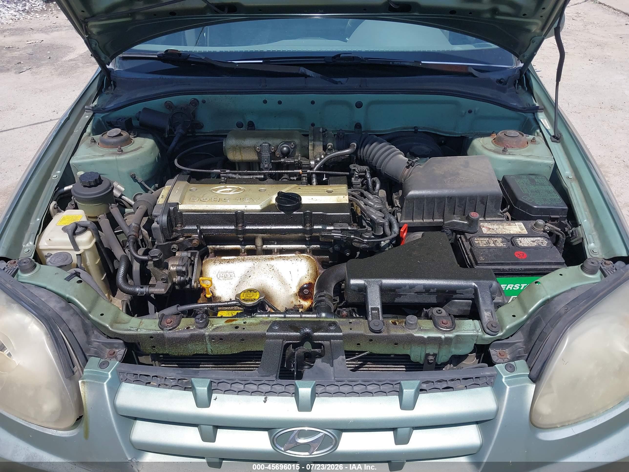 2005 Hyundai Accent Gls Green vin: KMHCG45C95U616147