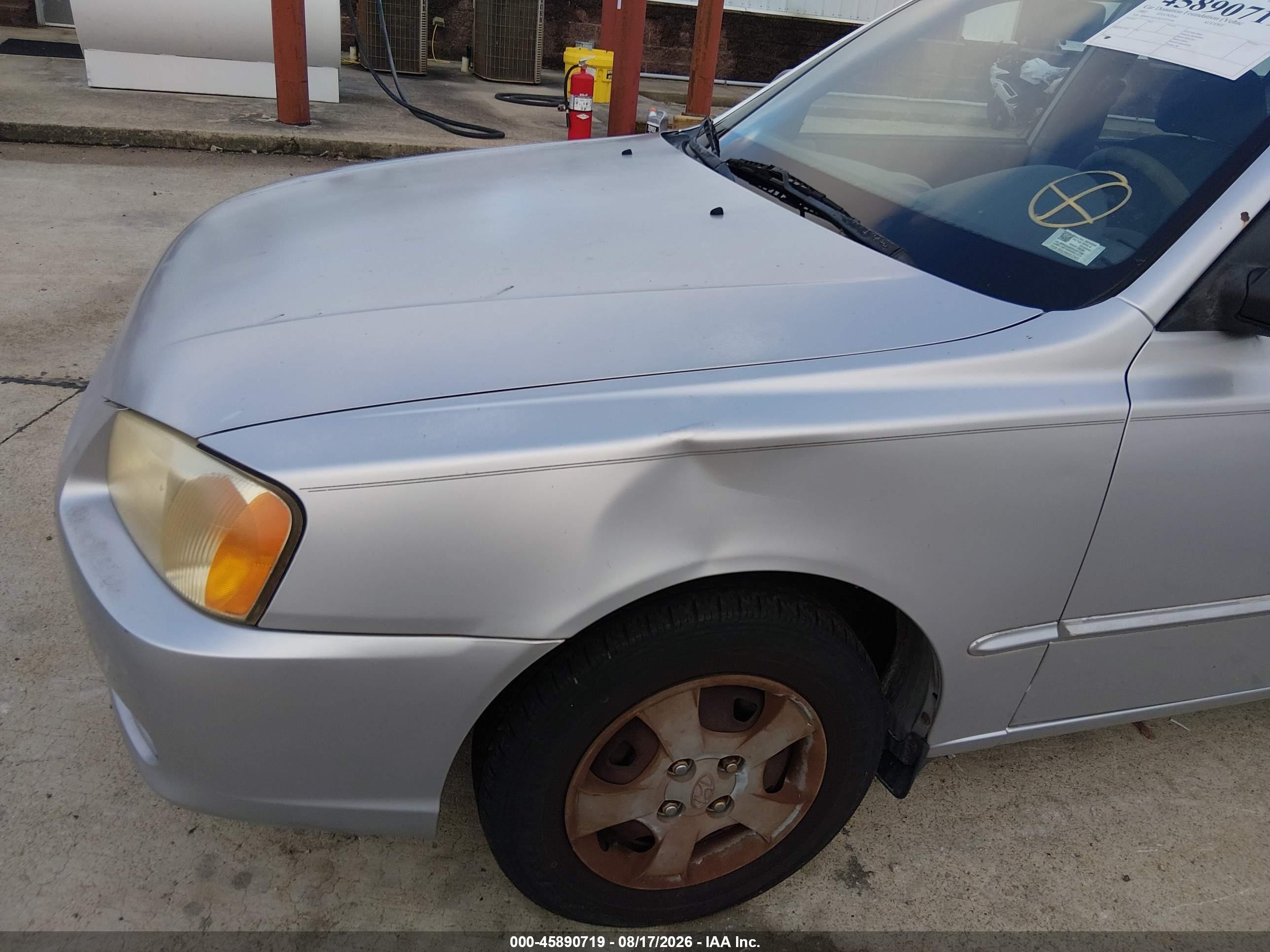 2002 Hyundai Accent Gl Beige vin: KMHCG45CX2U377168