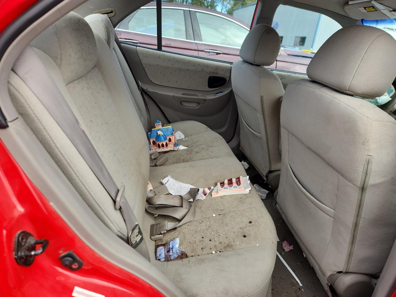 2004 Hyundai Accent Gl Red vin: KMHCG45CX4U504214
