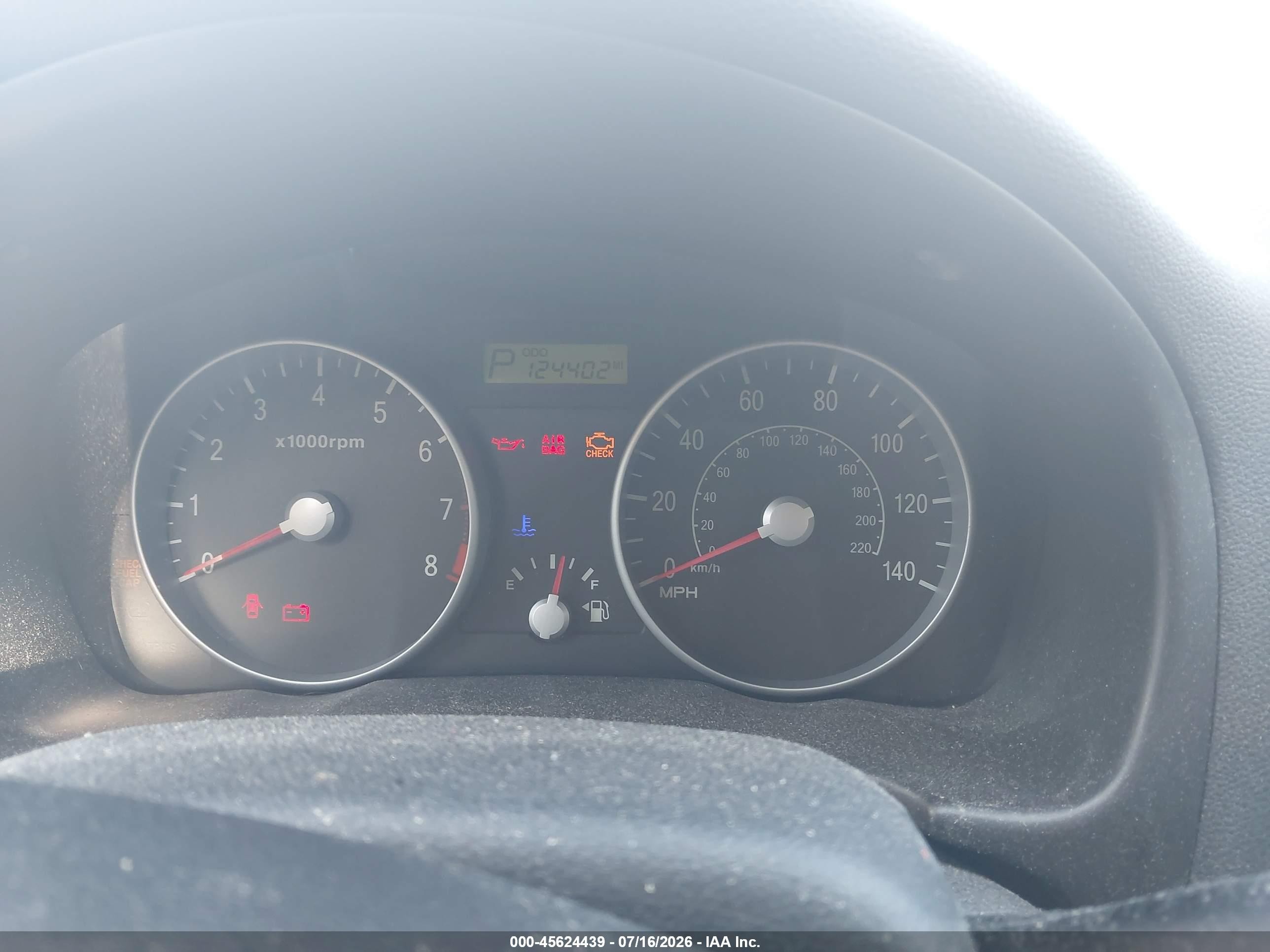 2007 Hyundai Accent Gs Blue vin: KMHCM36C07U023717