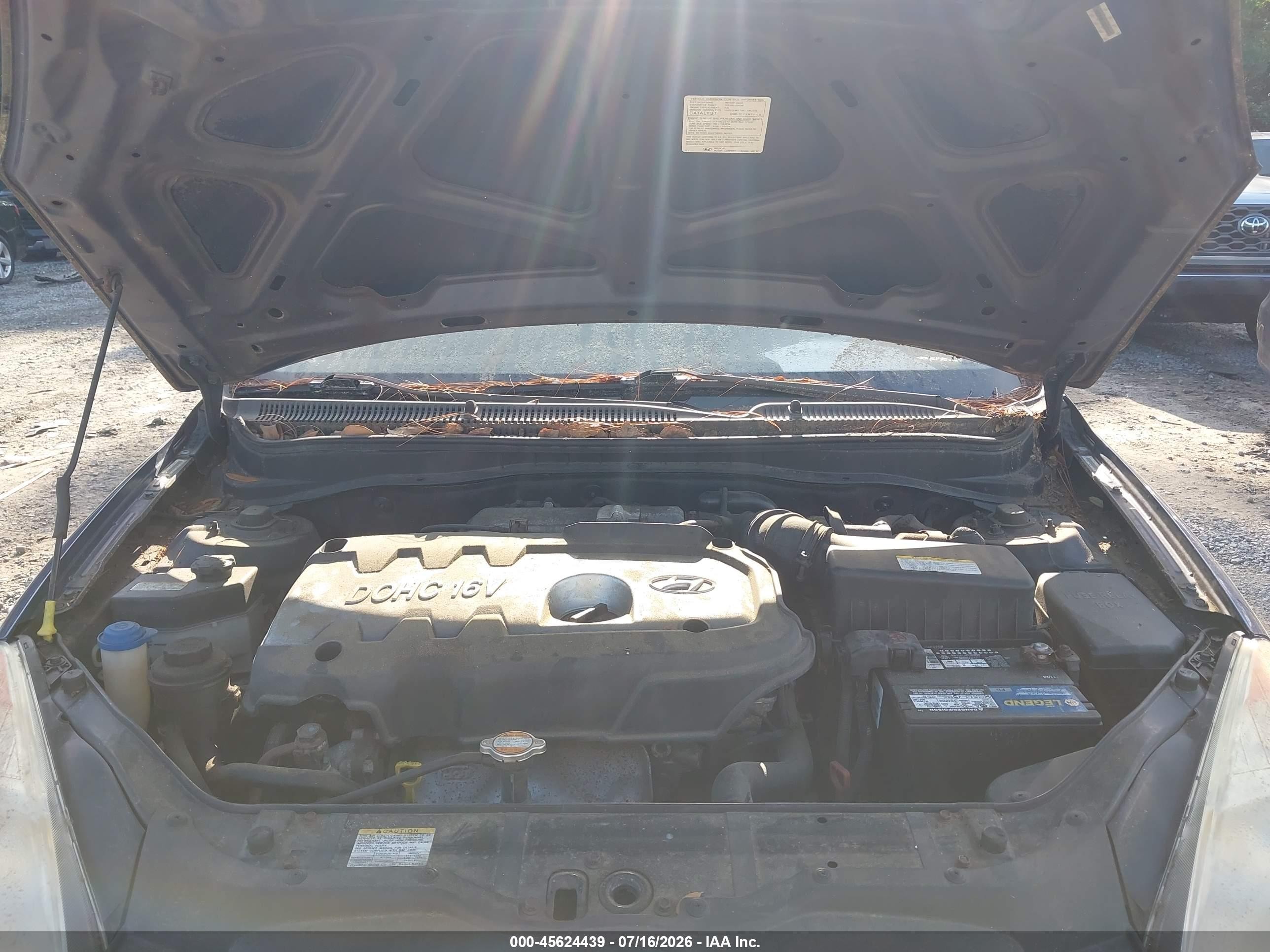 2007 Hyundai Accent Gs Blue vin: KMHCM36C07U023717